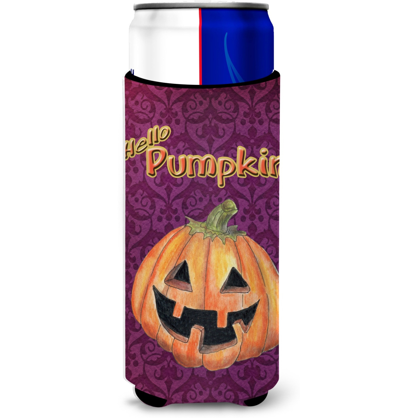 Hello Pumpkin Halloween Ultra Beverage Insulators for slim cans SB3017MUK