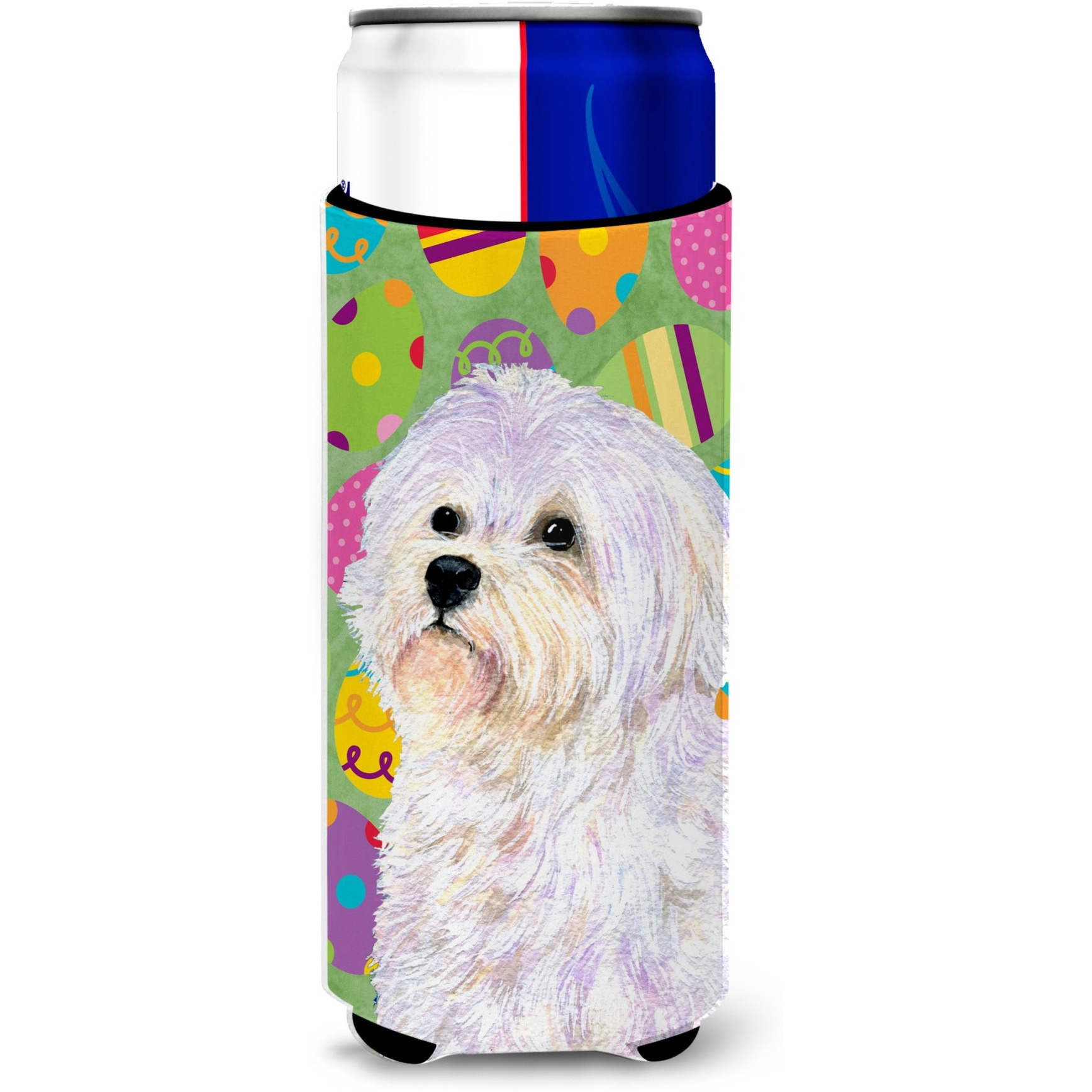 Maltese Easter Eggtravaganza Ultra Beverage Insulators for slim cans SS4826MUK