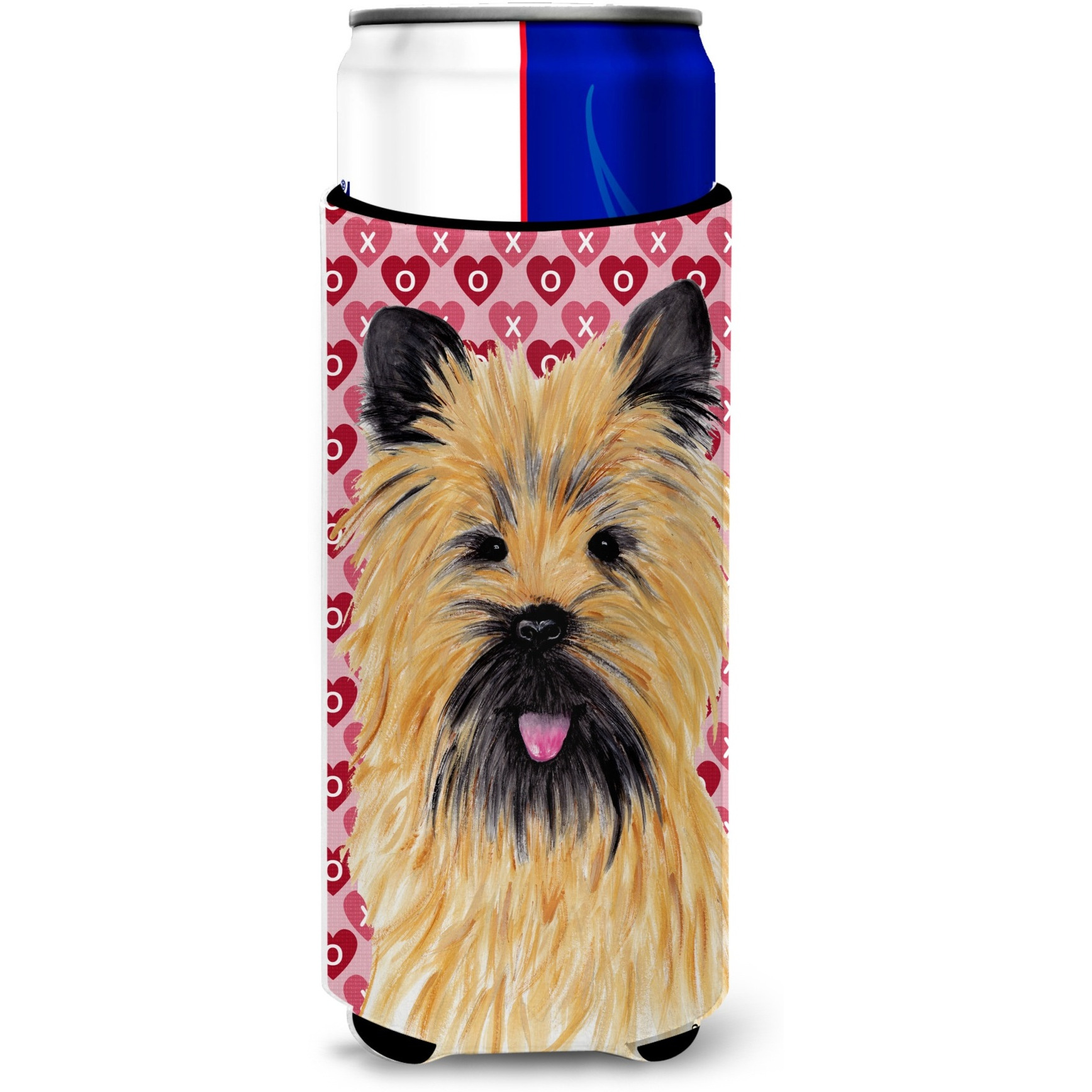 Cairn Terrier Hearts Love and Valentine's Day Portrait Ultra Beverage Insulators for slim cans SC9264MUK