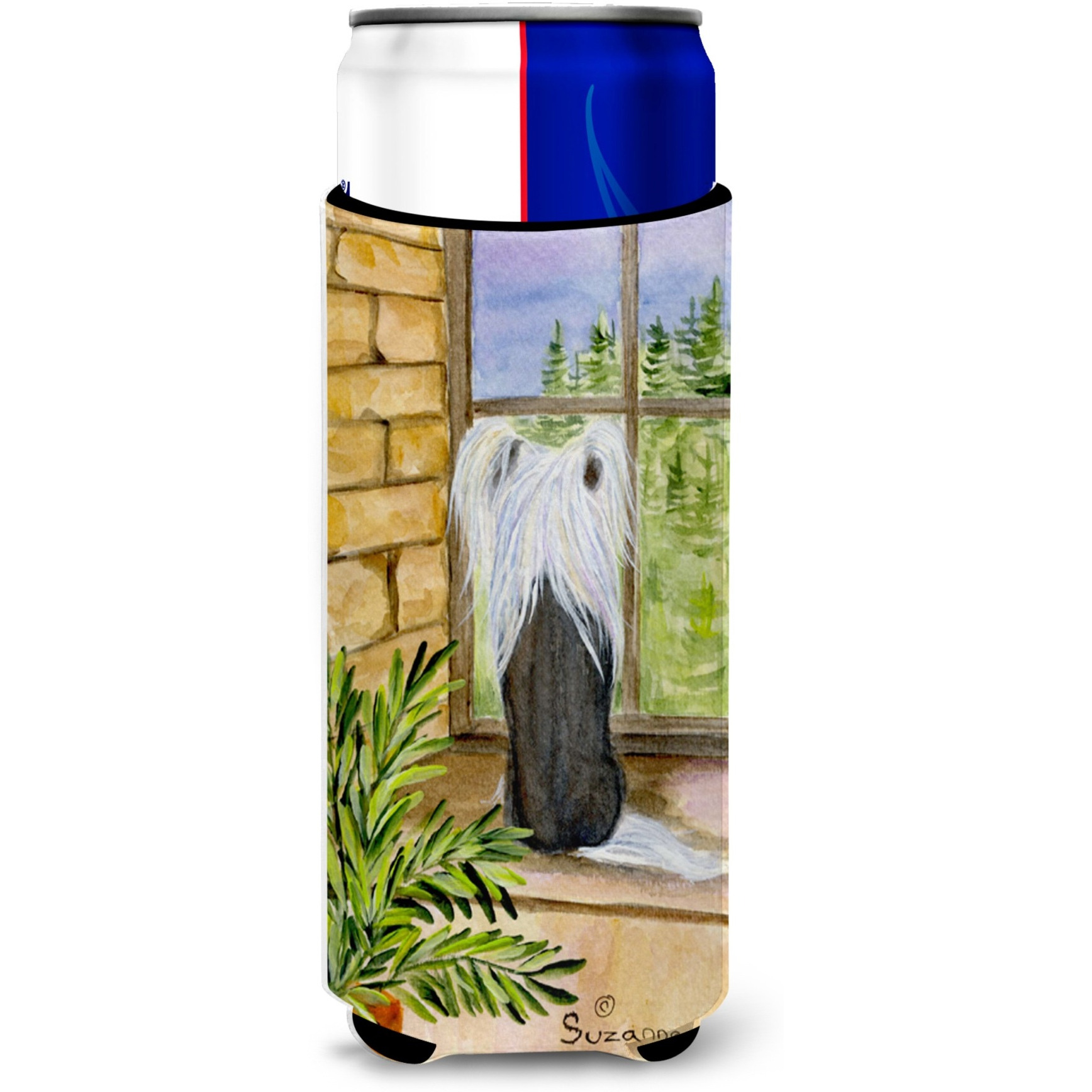 Chinese Crested Ultra Beverage Insulators for slim cans SS8121MUK