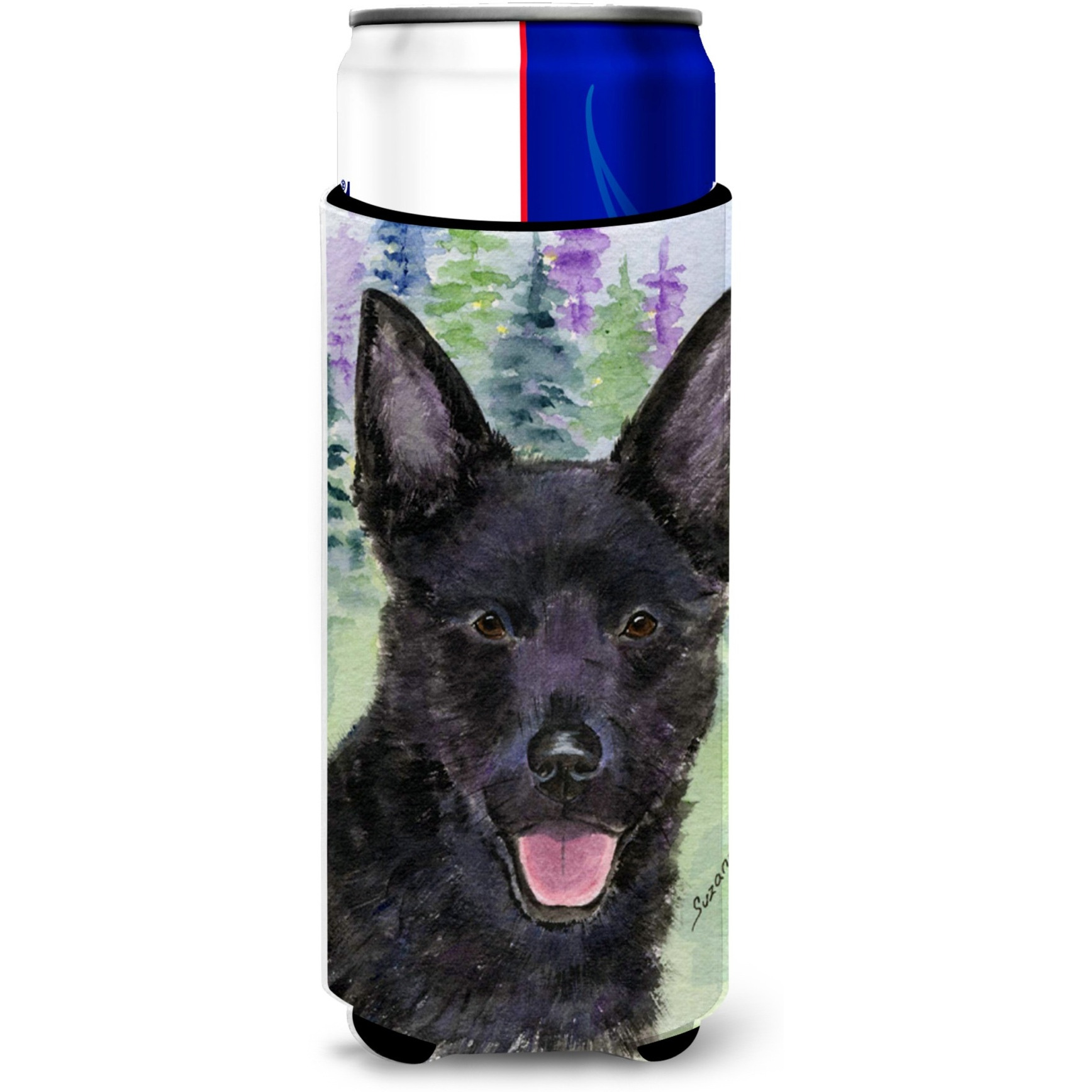 Australian Kelpie Ultra Beverage Insulators for slim cans SS8013MUK