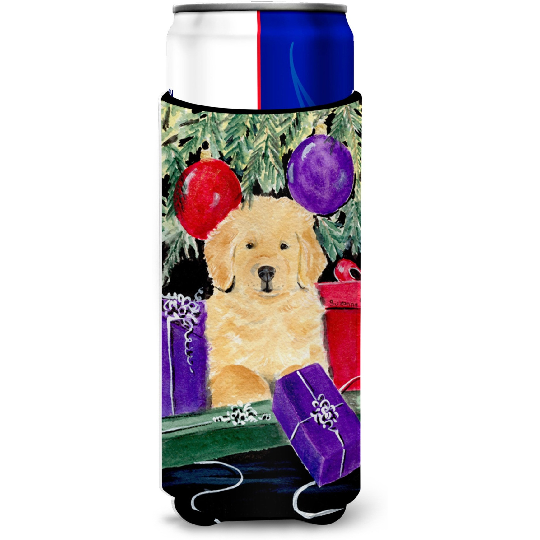 Golden Retriever Ultra Beverage Insulators for slim cans SS8581MUK