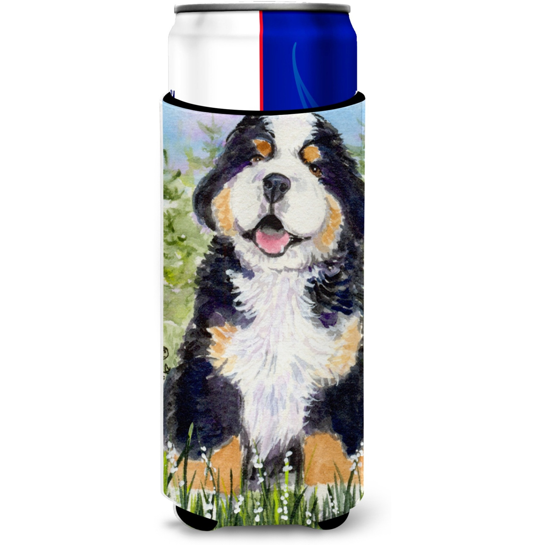 Bernese Mountain Dog Ultra Beverage Insulators for slim cans SS8750MUK