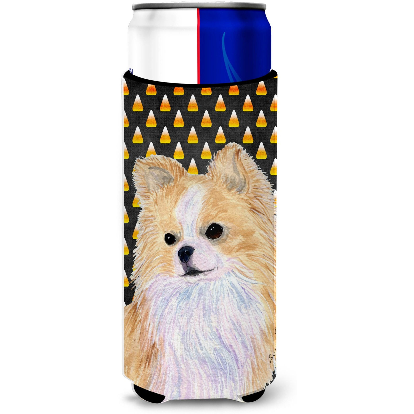 Chihuahua Candy Corn Halloween Portrait Ultra Beverage Insulators for slim cans SS4266MUK