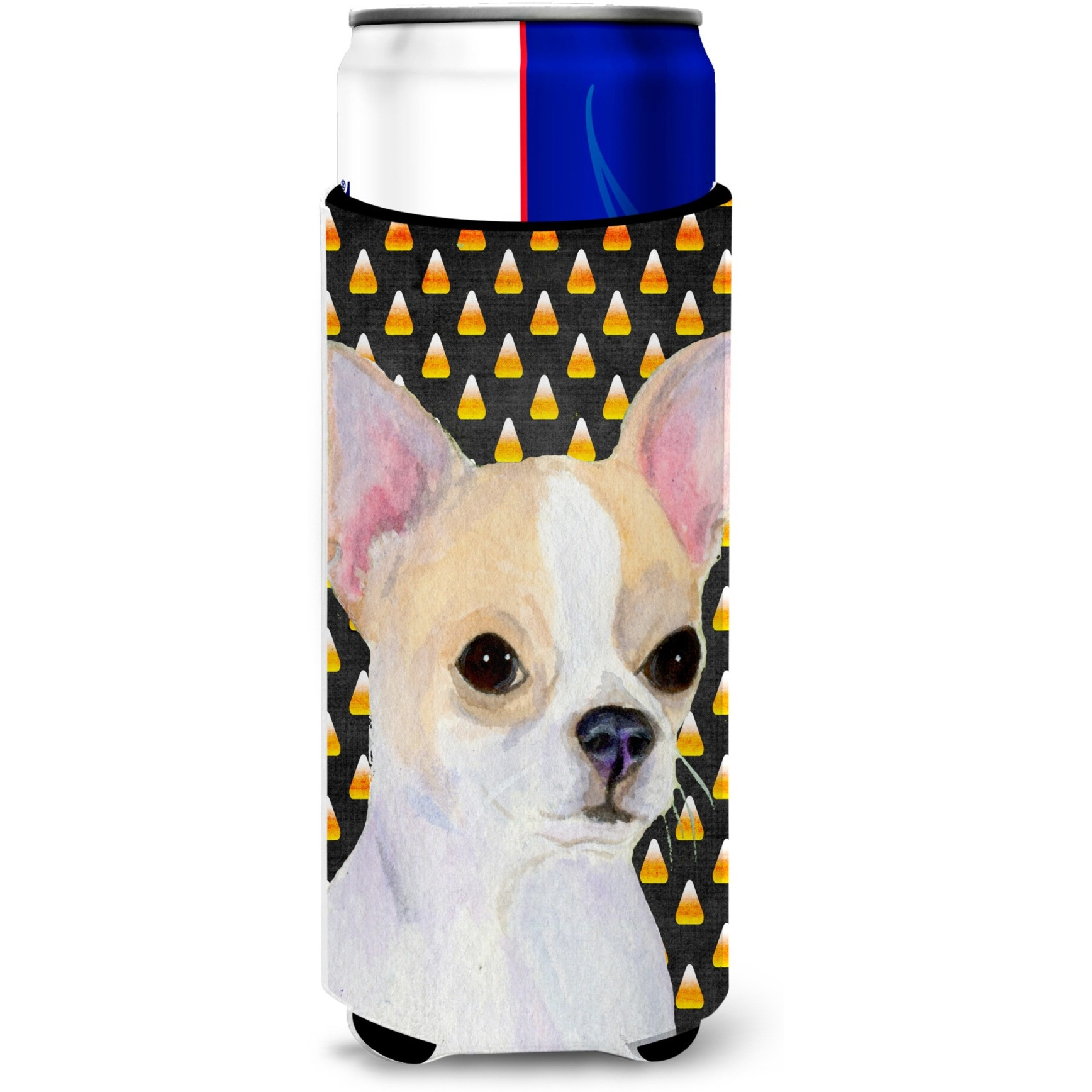 Chihuahua Candy Corn Halloween Portrait Ultra Beverage Insulators for slim cans SS4267MUK