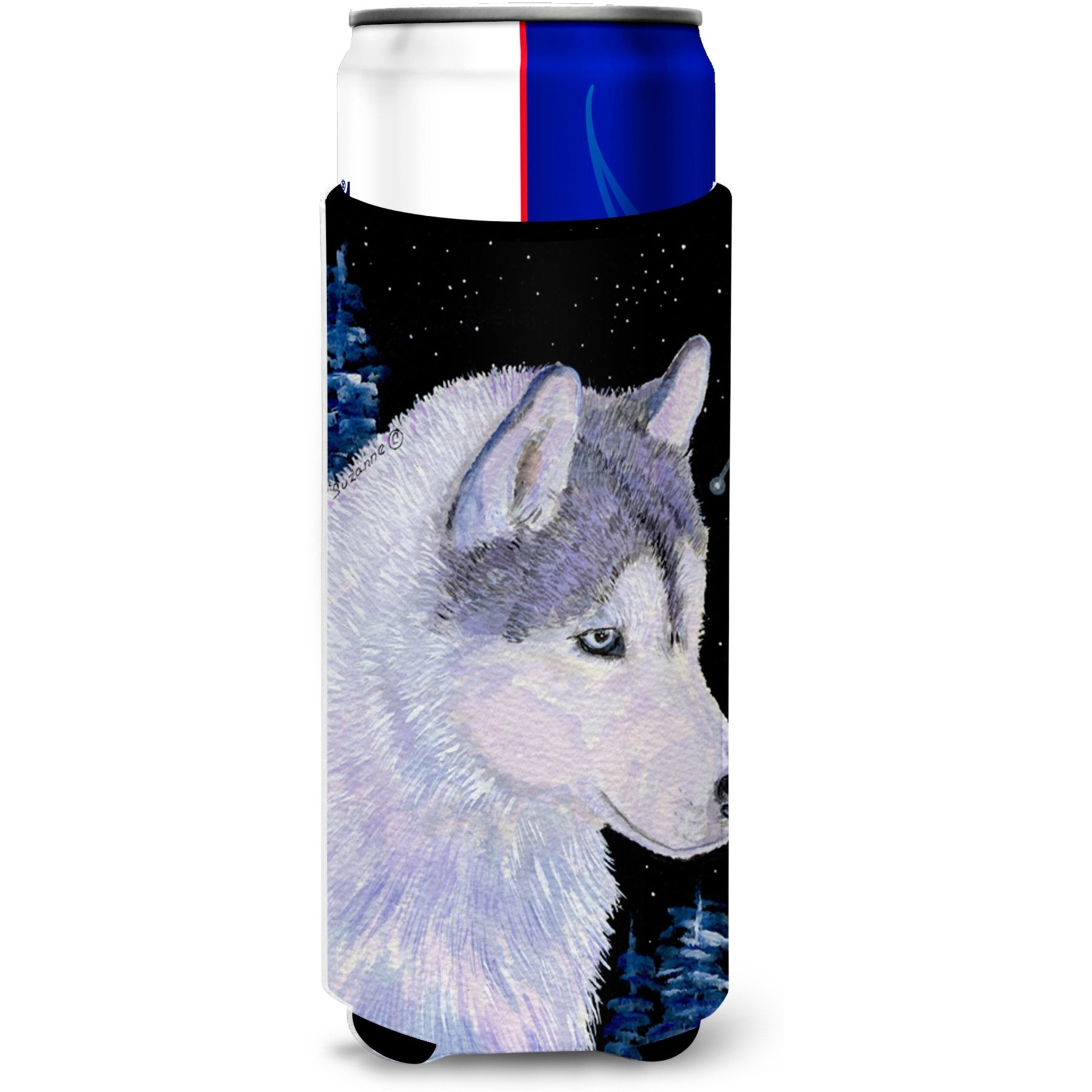 Siberian Husky Ultra Beverage Insulators for slim cans SS8617MUK