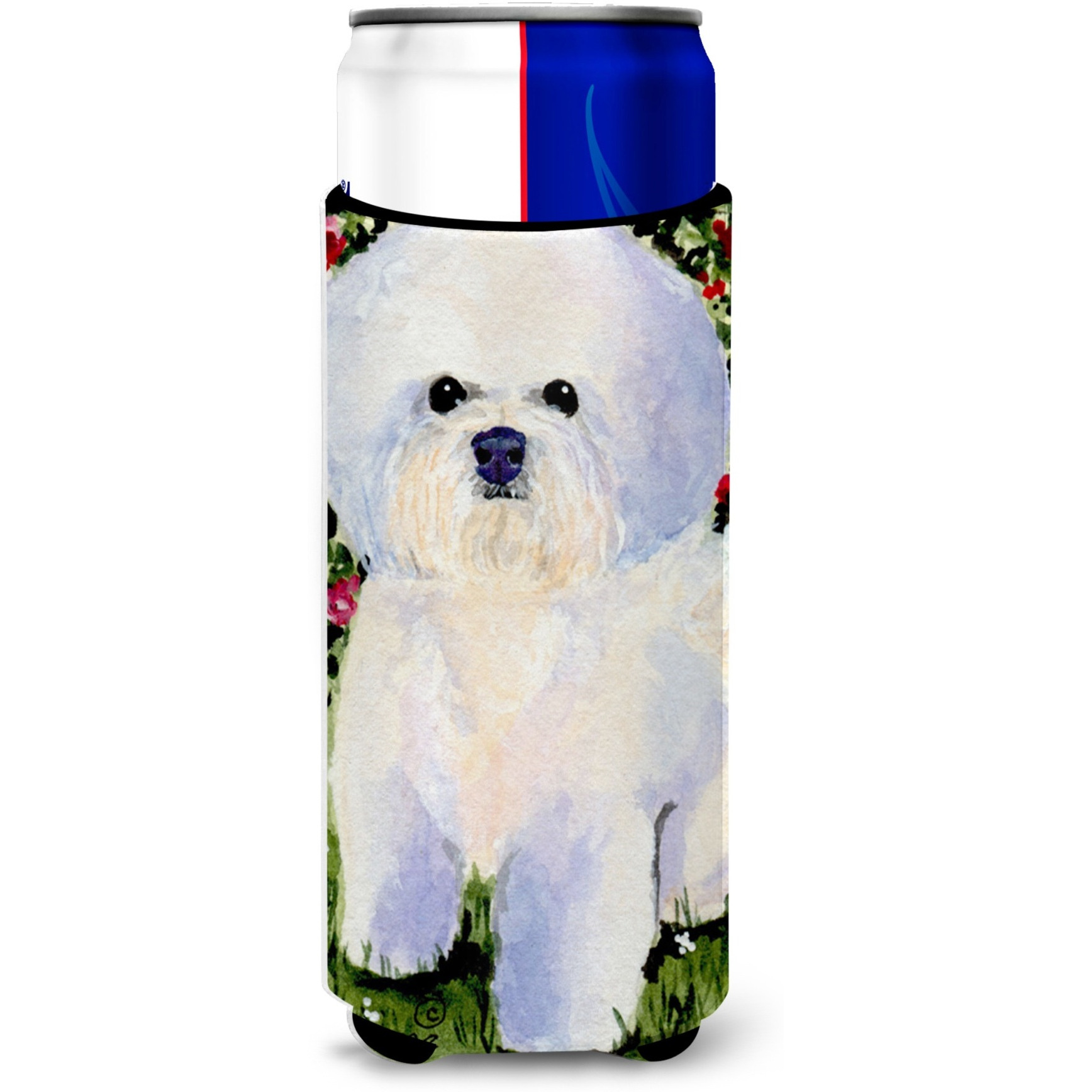 Bichon Frise Ultra Beverage Insulators for slim cans SS8914MUK