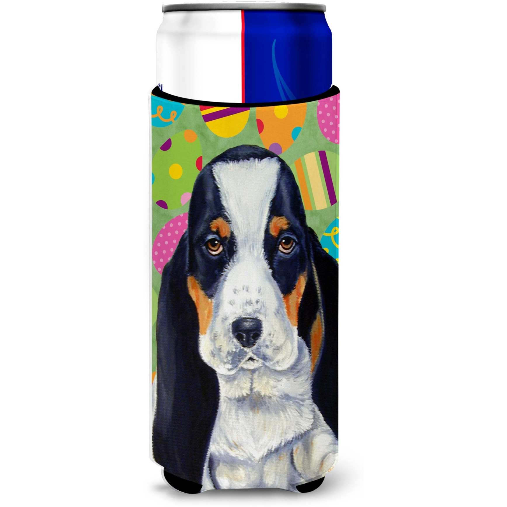 Basset Hound Easter Eggtravaganza Ultra Beverage Insulators for slim cans LH9419MUK