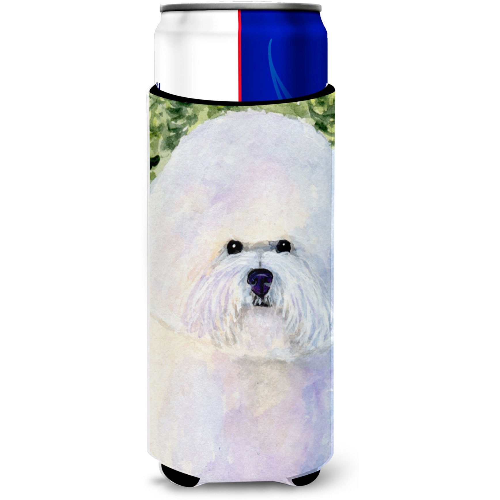 Bichon Frise Ultra Beverage Insulators for slim cans SS8919MUK