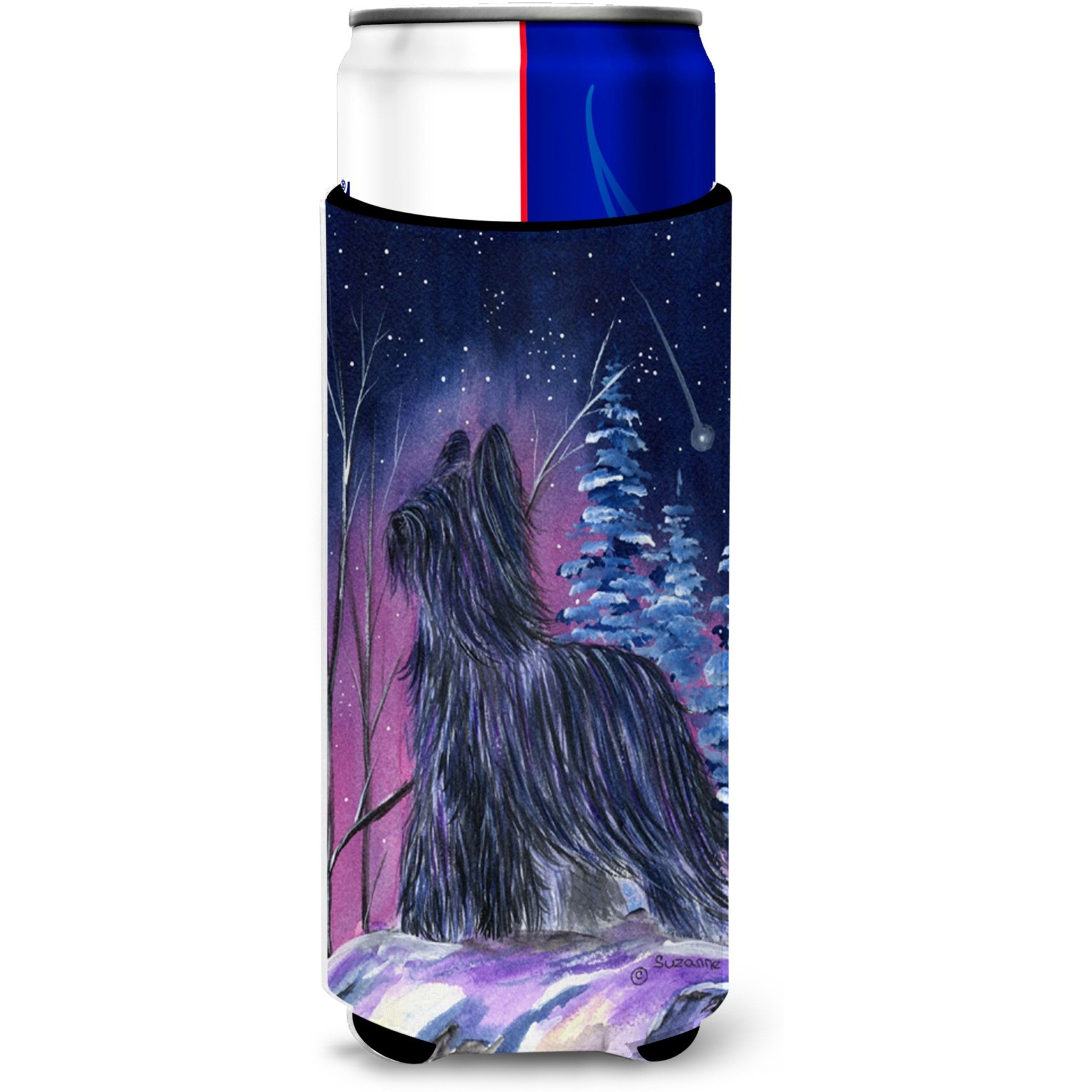Starry Night Briard Ultra Beverage Insulators for slim cans SS8366MUK