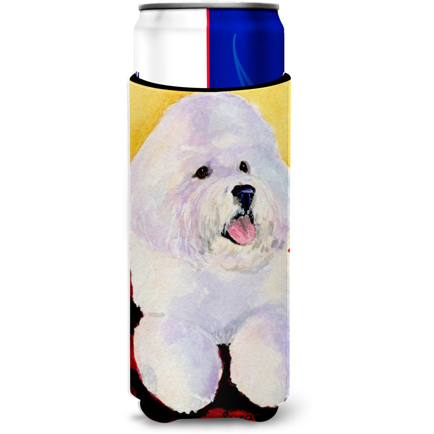 Bichon Frise Ultra Beverage Insulators for slim cans SS8921MUK