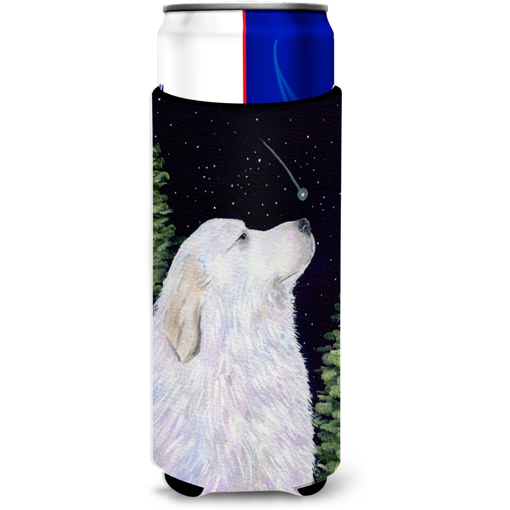 Starry Night Great Pyrenees Ultra Beverage Insulators for slim cans SS8470MUK
