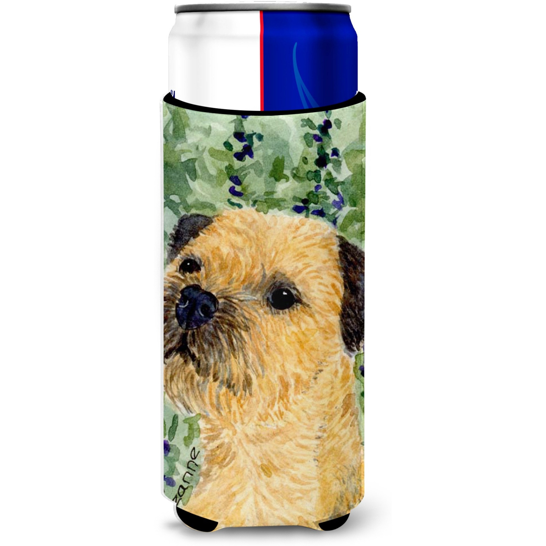 Border Terrier Ultra Beverage Insulators for slim cans SS8801MUK