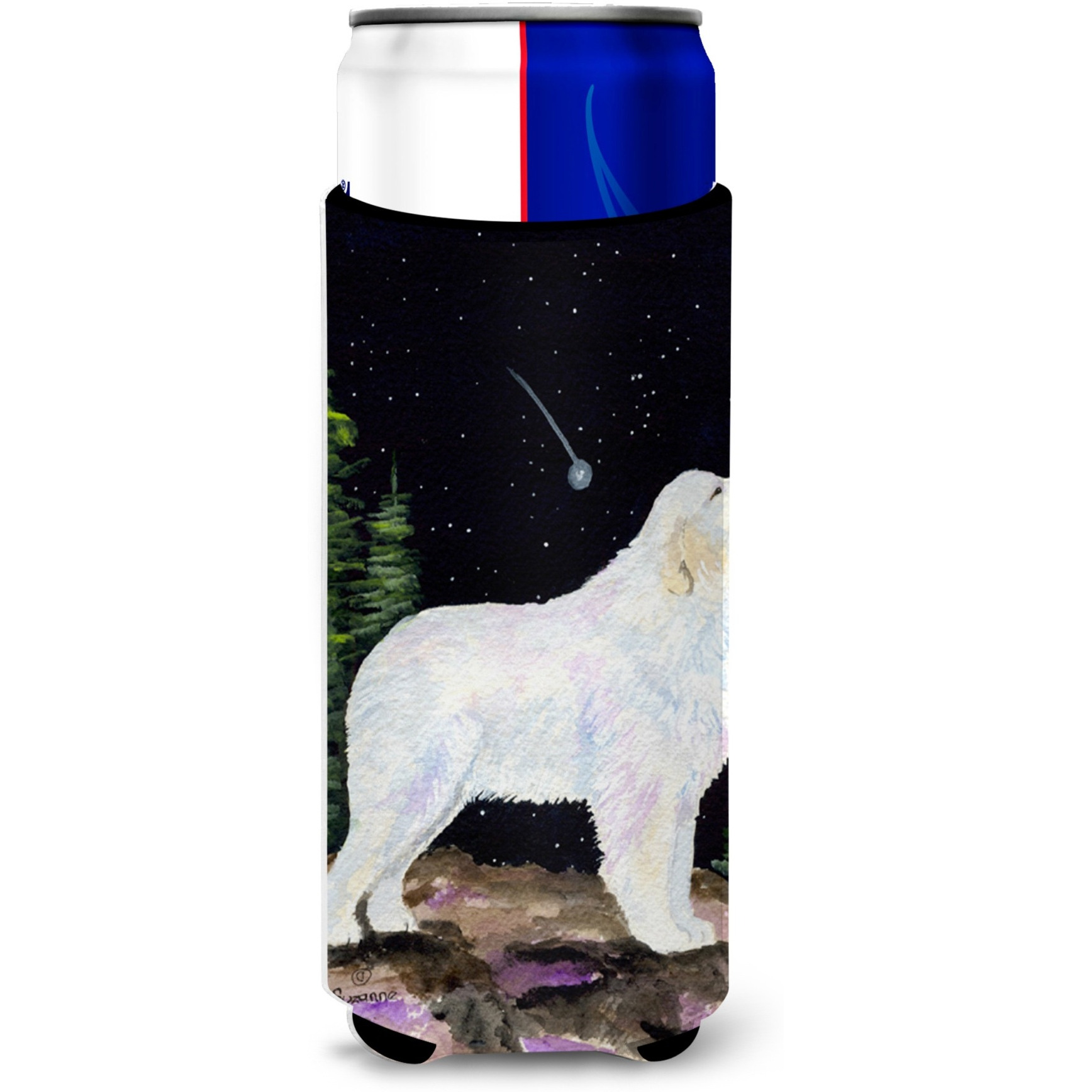 Starry Night Great Pyrenees Ultra Beverage Insulators for slim cans SS8471MUK