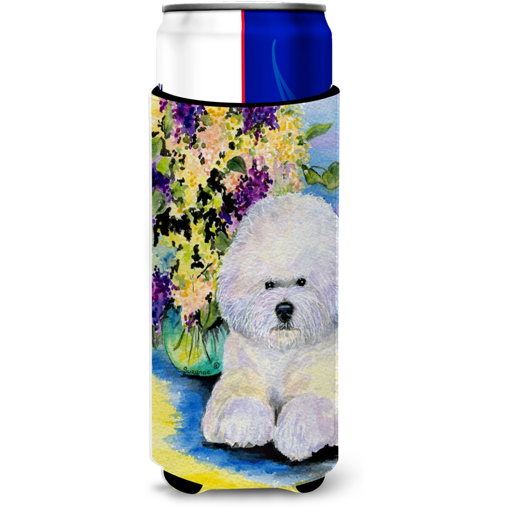 Bichon Frise Ultra Beverage Insulators for slim cans SS8295MUK