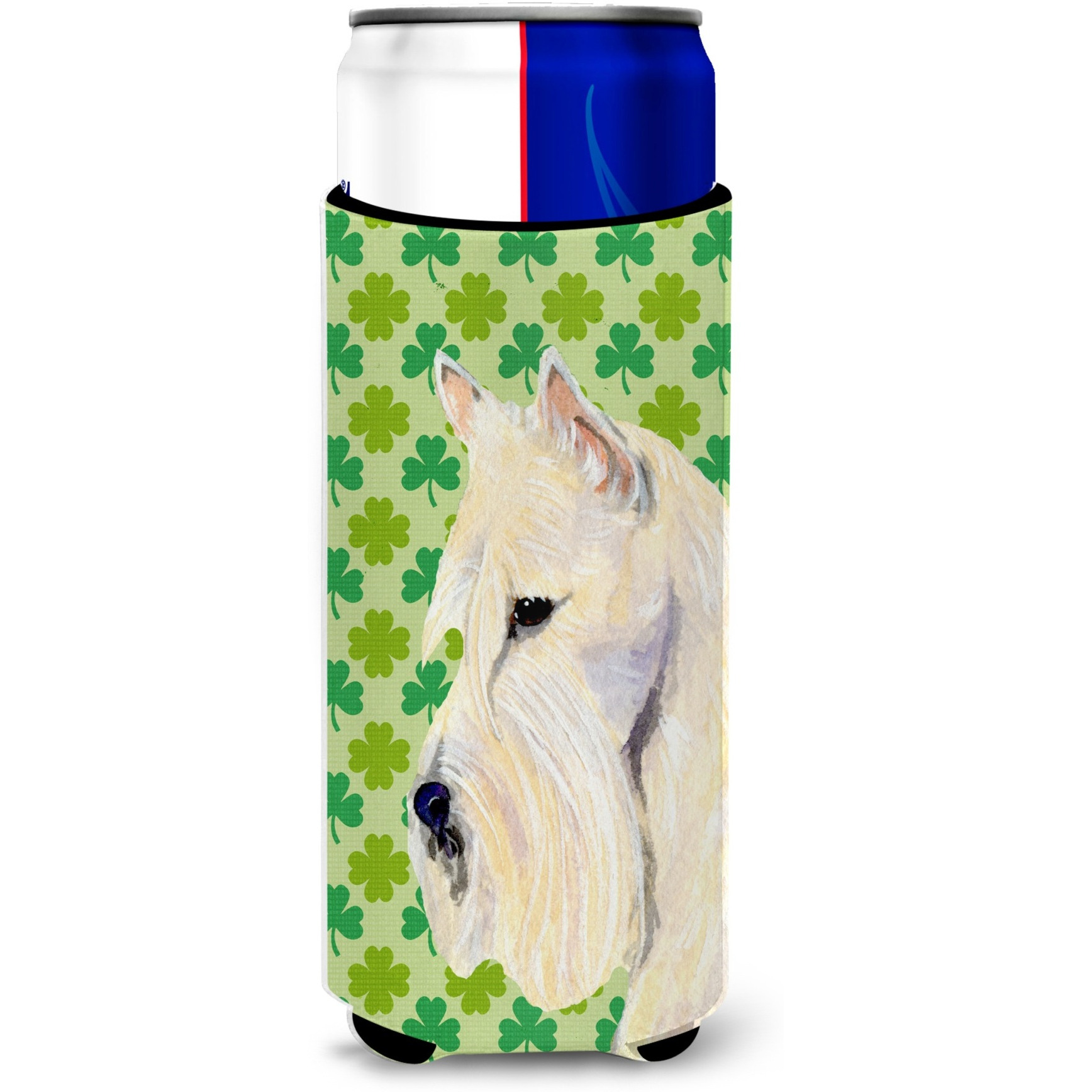 Scottish Terrier St. Patrick's Day Shamrock Portrait Ultra Beverage Insulators for slim cans SS4461MUK