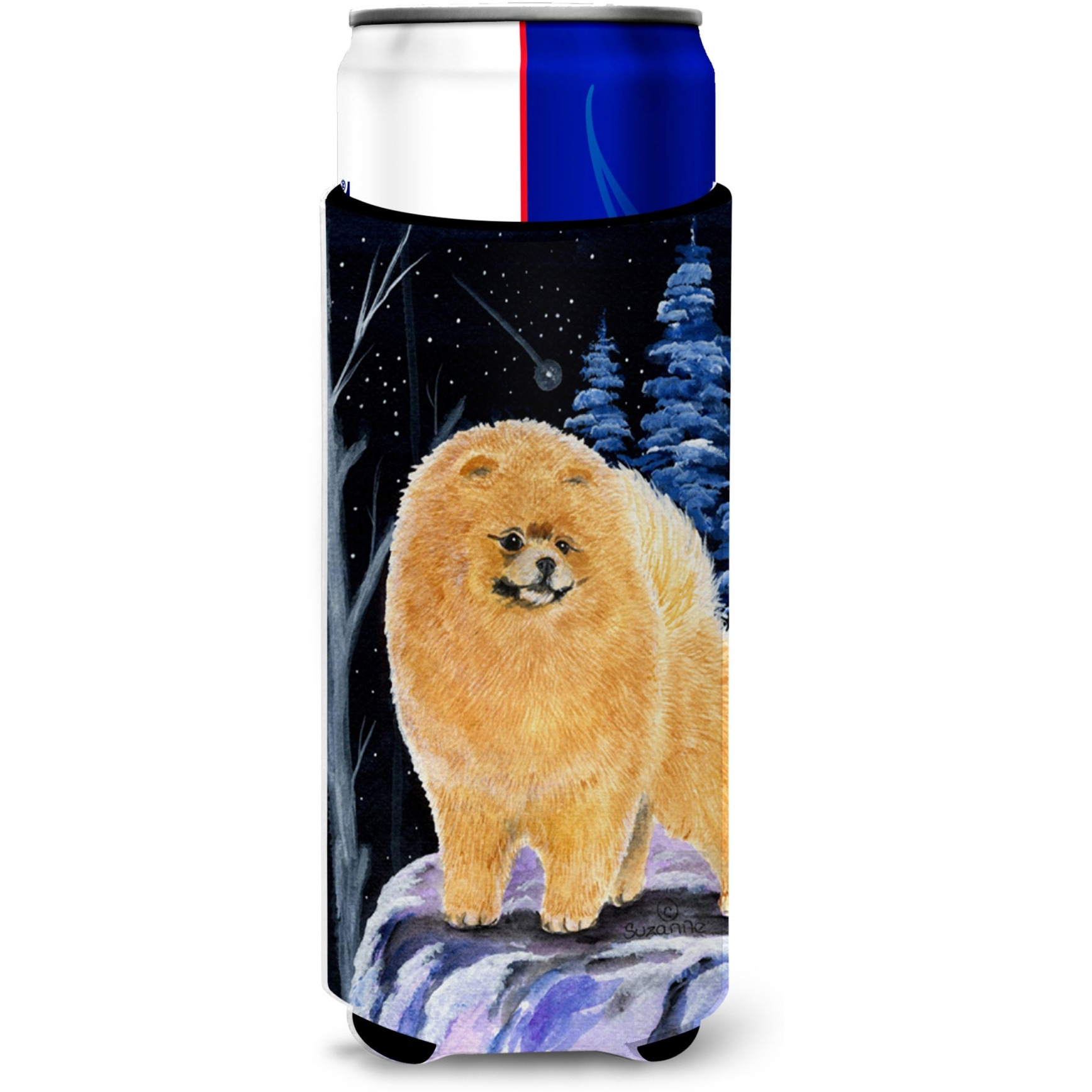 Starry Night Pomeranian Ultra Beverage Insulators for slim cans SS8396MUK