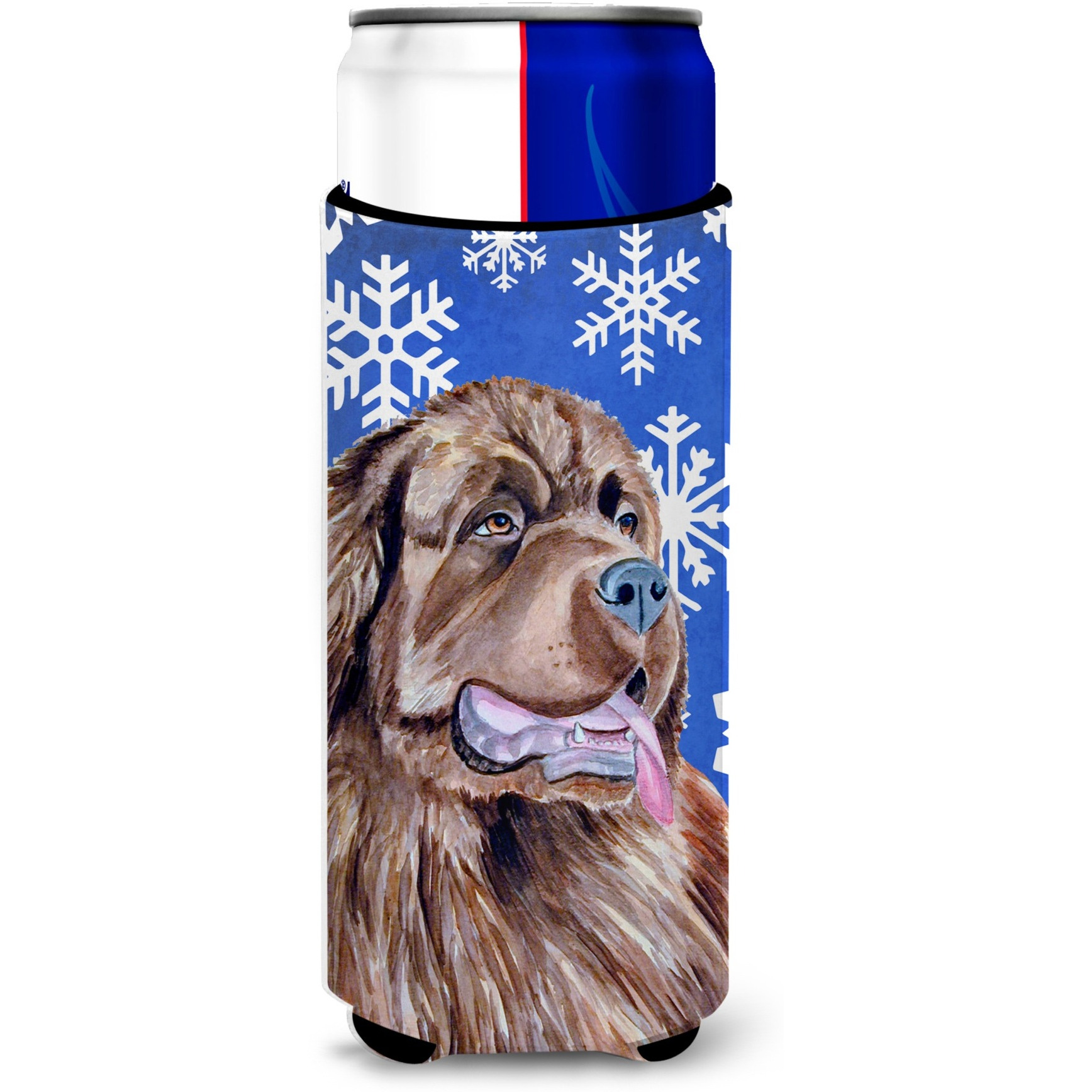 Newfoundland Winter Snowflakes Holiday Ultra Beverage Insulators for slim cans LH9264MUK