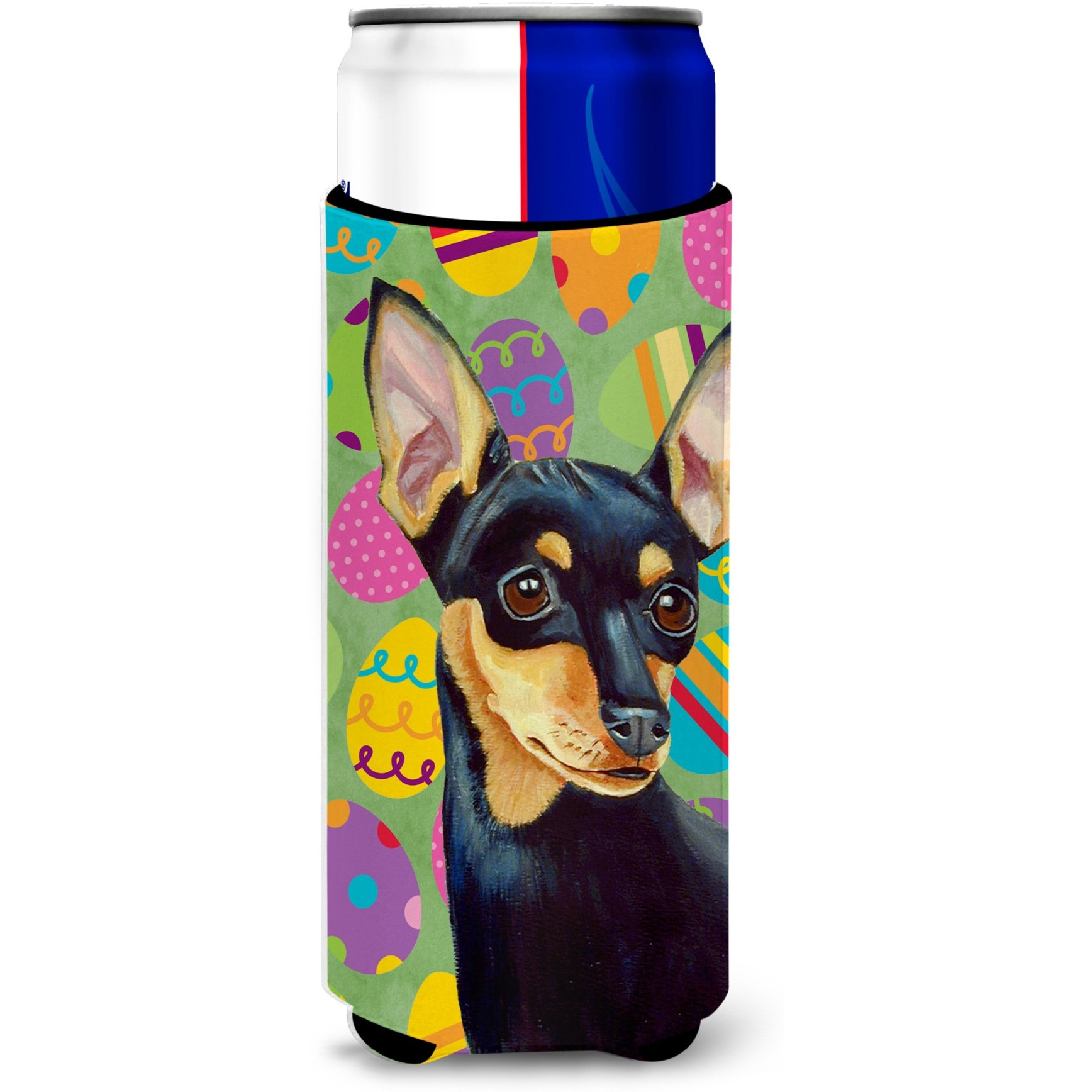 Min Pin Easter Eggtravaganza Ultra Beverage Insulators for slim cans LH9425MUK