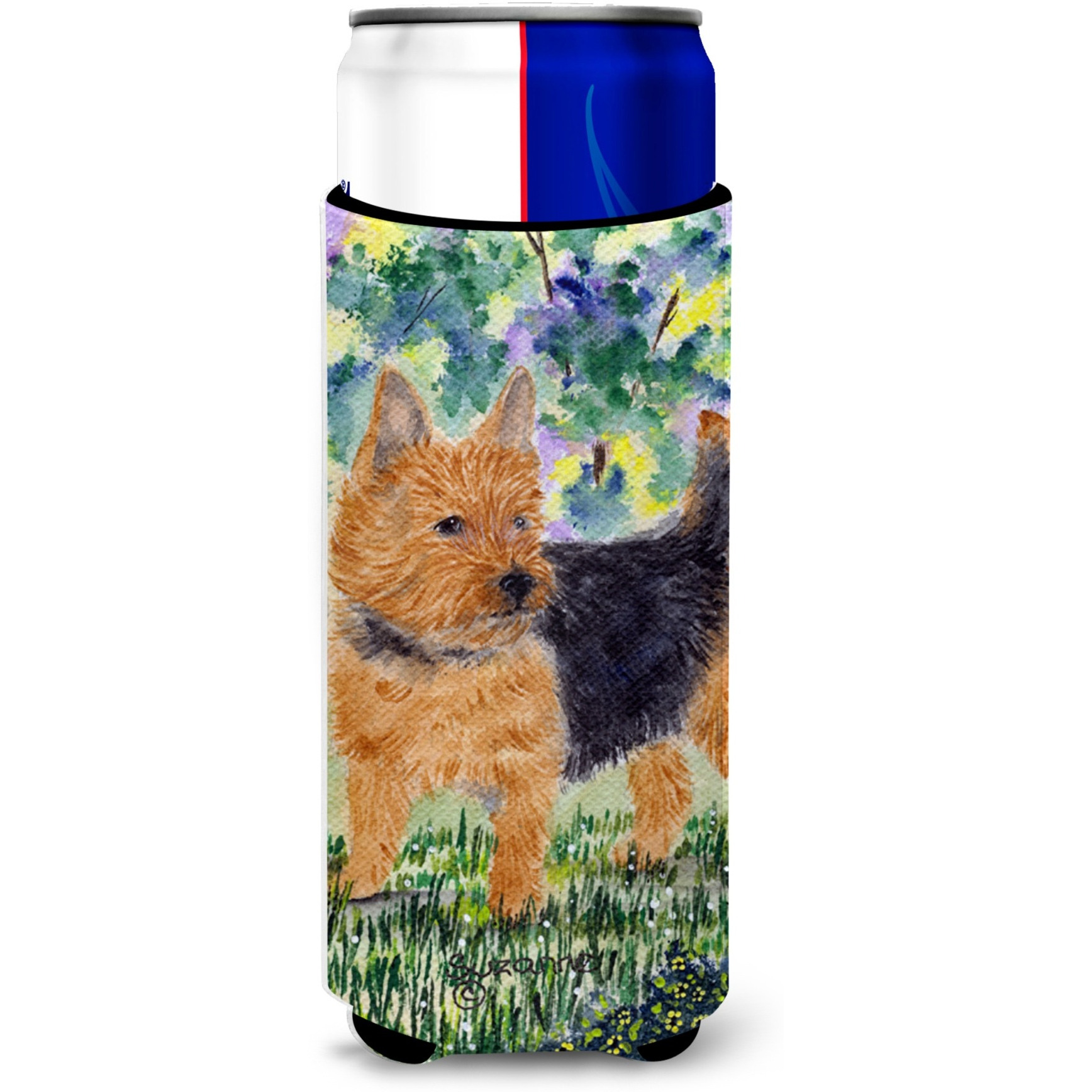 Norwich Terrier Ultra Beverage Insulators for slim cans SS8218MUK
