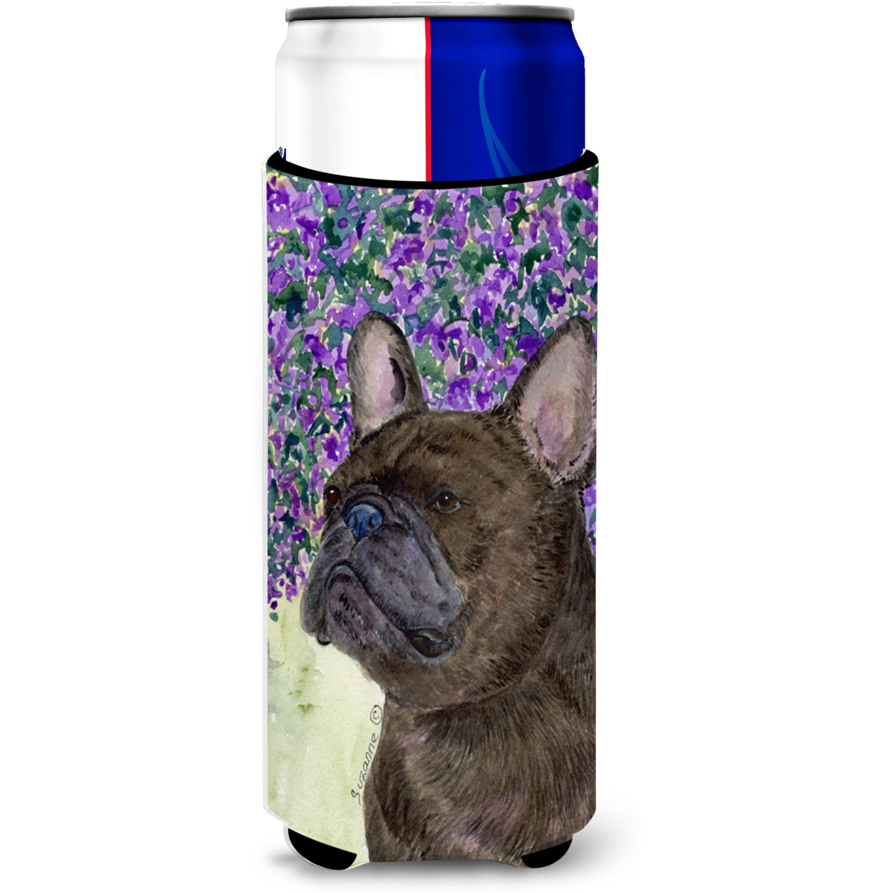 French Bulldog Ultra Beverage Insulators for slim cans SS8676MUK