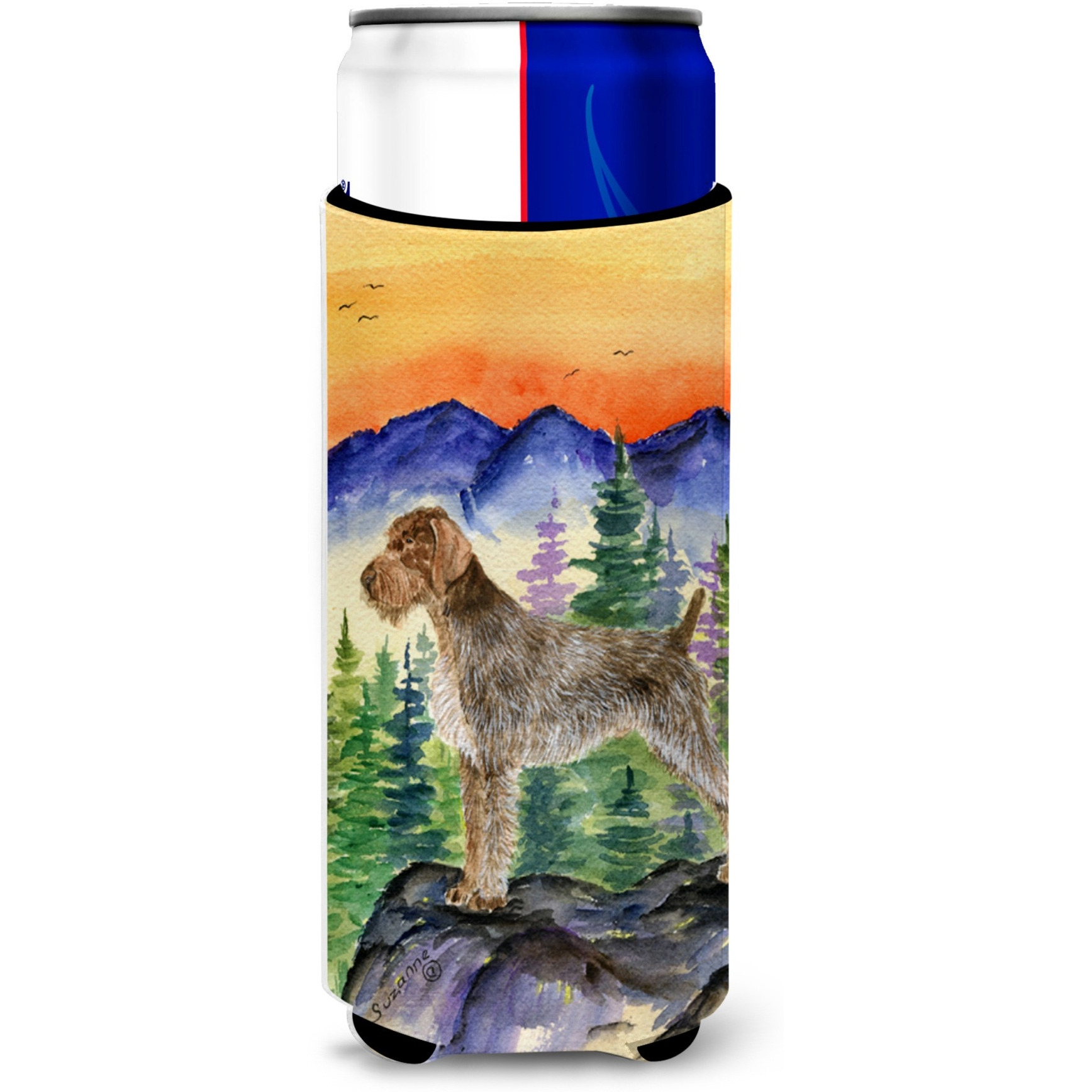 German Wirehaired Pointer Ultra Beverage Insulators for slim cans SS8226MUK