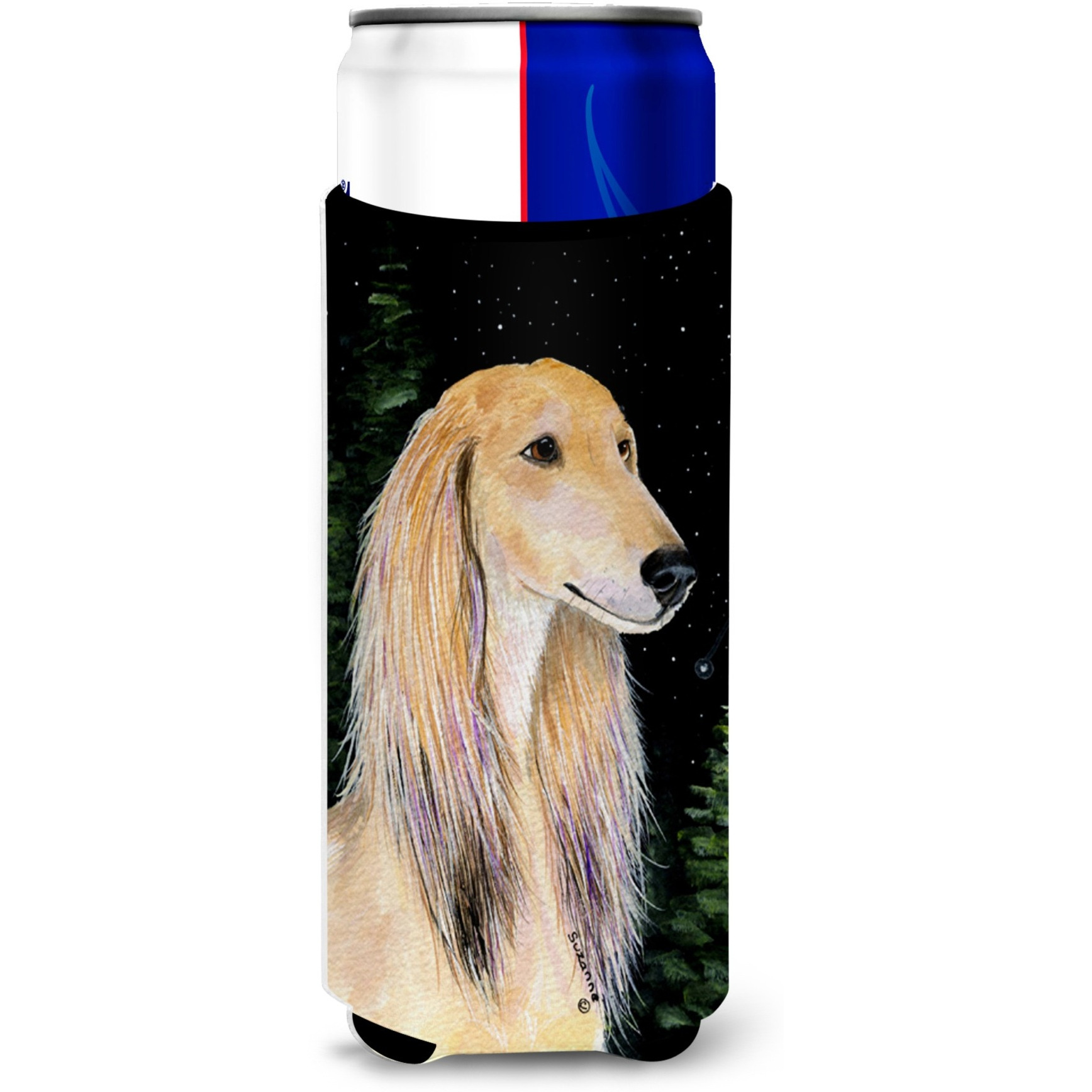 Starry Night Saluki Ultra Beverage Insulators for slim cans SS8485MUK