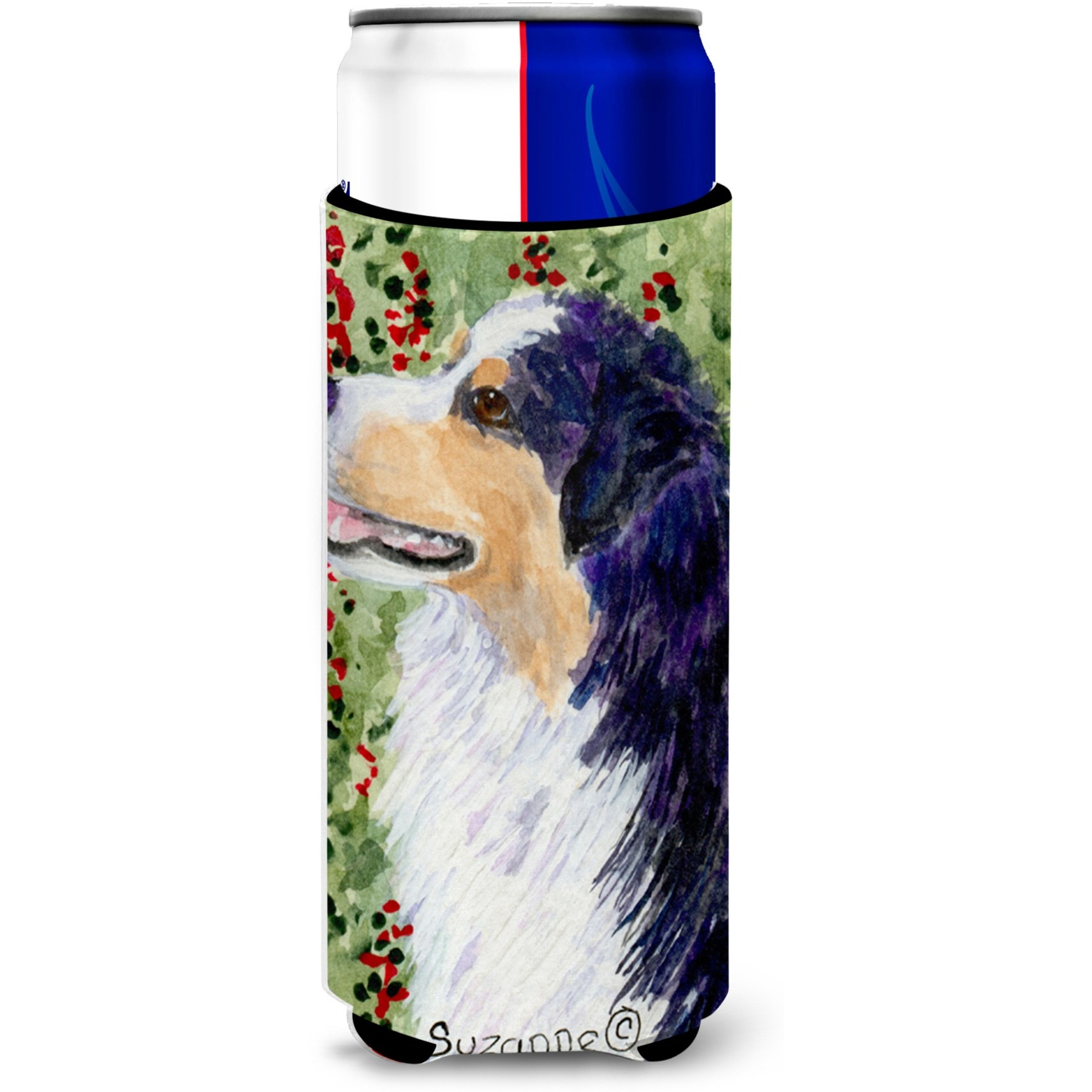 Australian Shepherd Ultra Beverage Insulators for slim cans SS8845MUK
