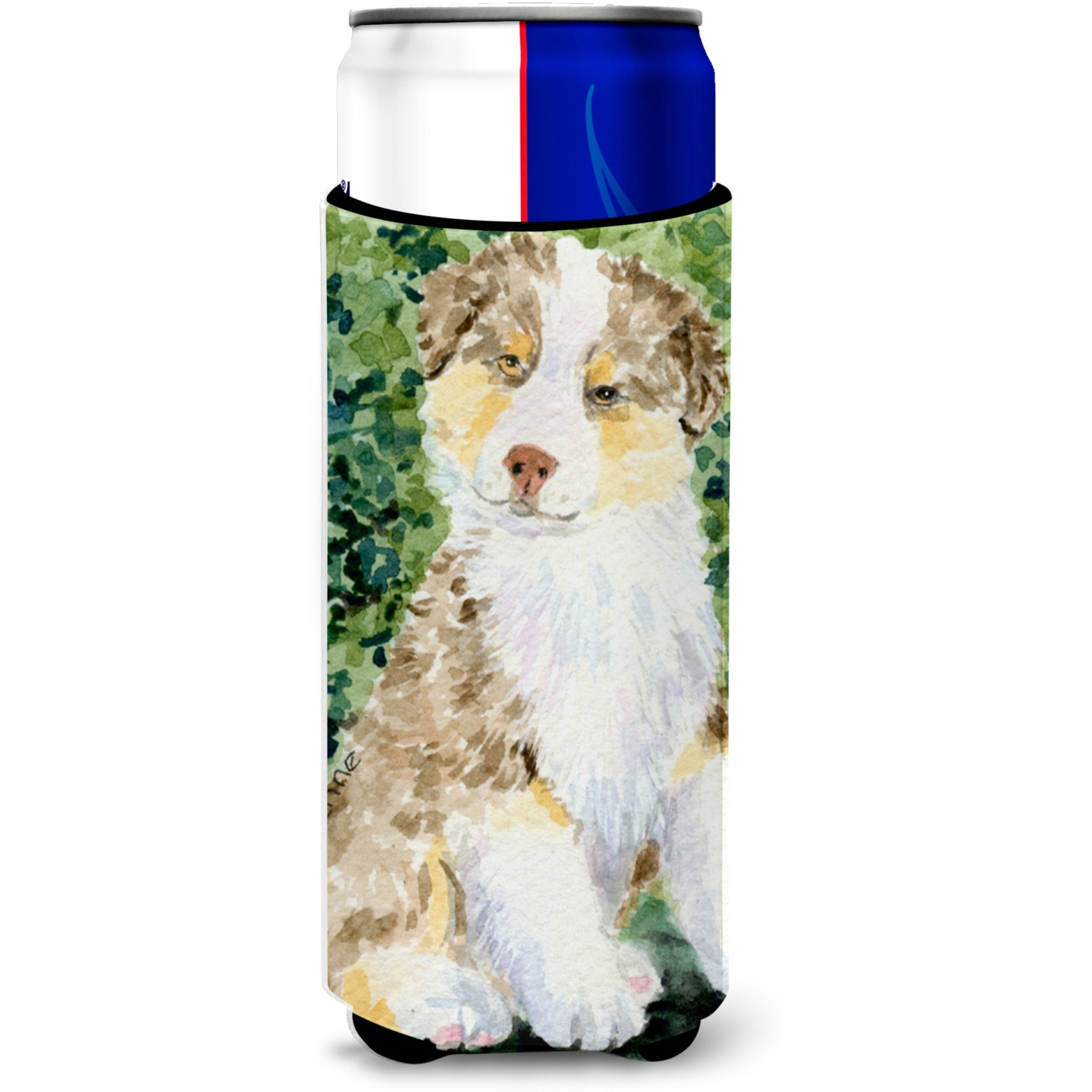 Australian Shepherd Ultra Beverage Insulators for slim cans SS8847MUK