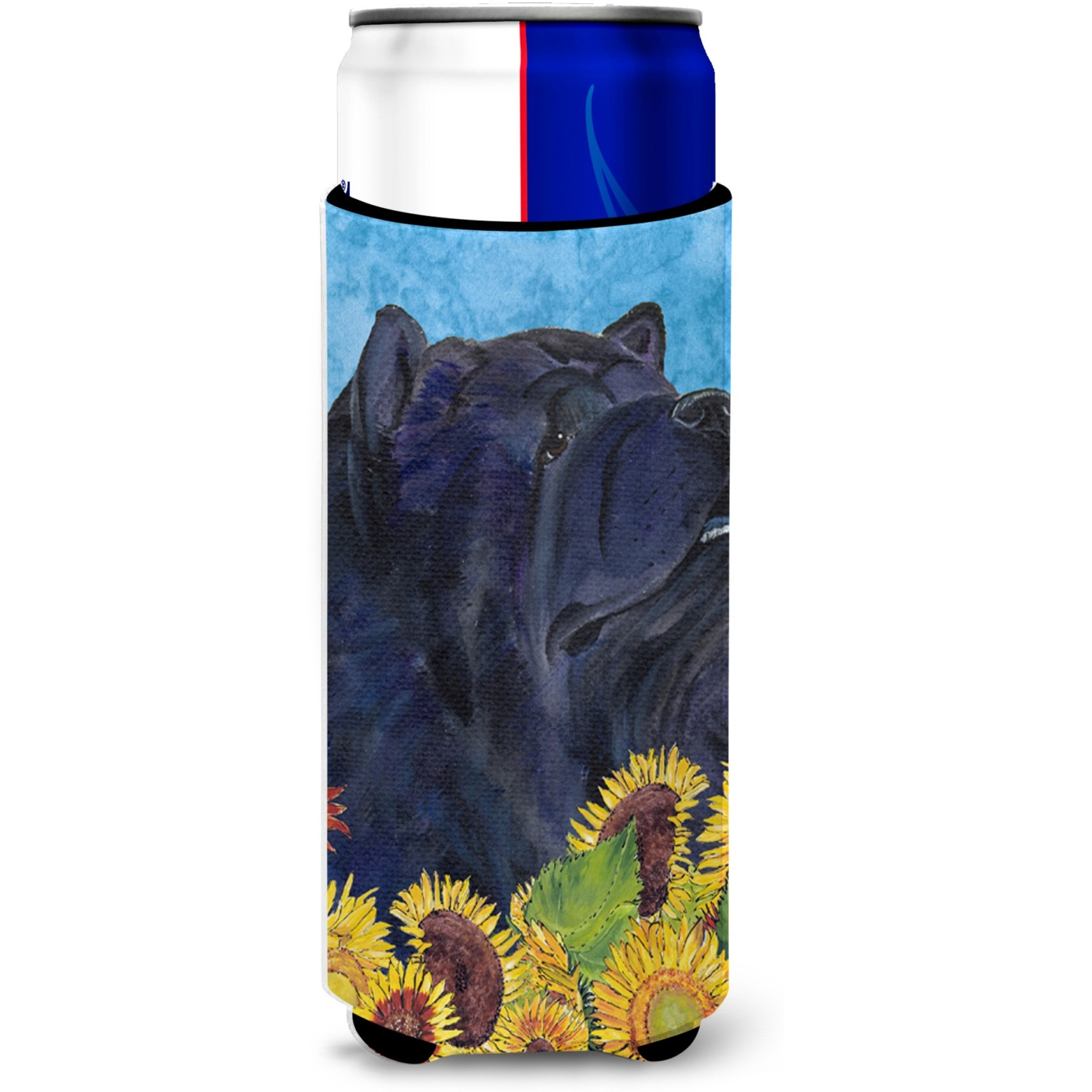 Chow Chow in Summer Flowers Ultra Beverage Insulators for slim cans SS4134MUK