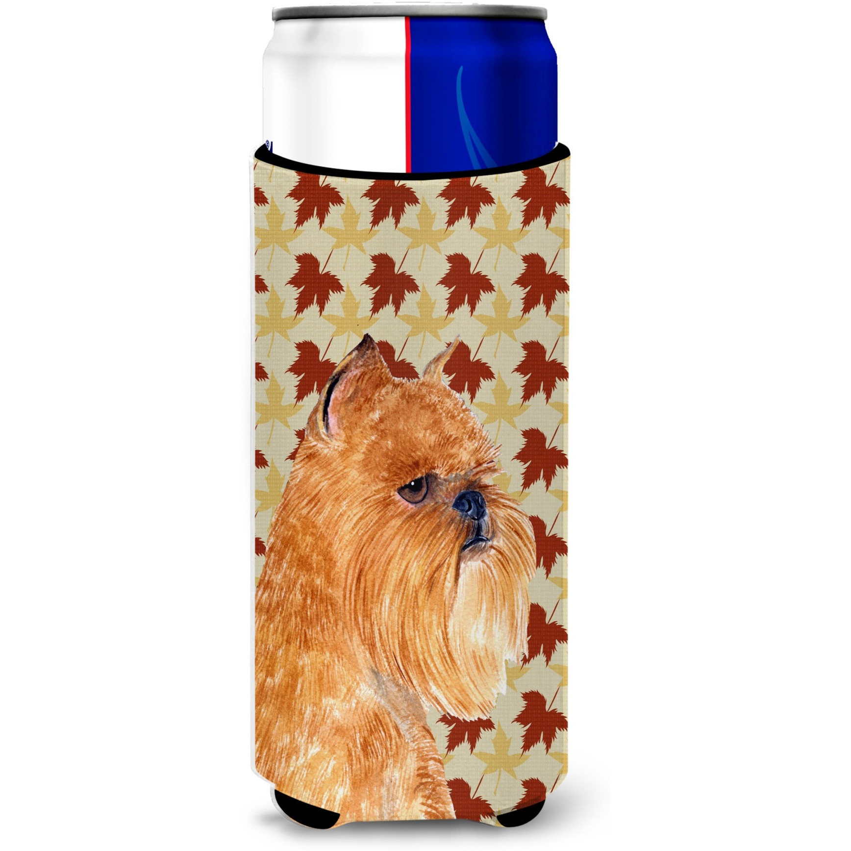 Brussels Griffon Fall Leaves Portrait Ultra Beverage Insulators for slim cans SS4362MUK