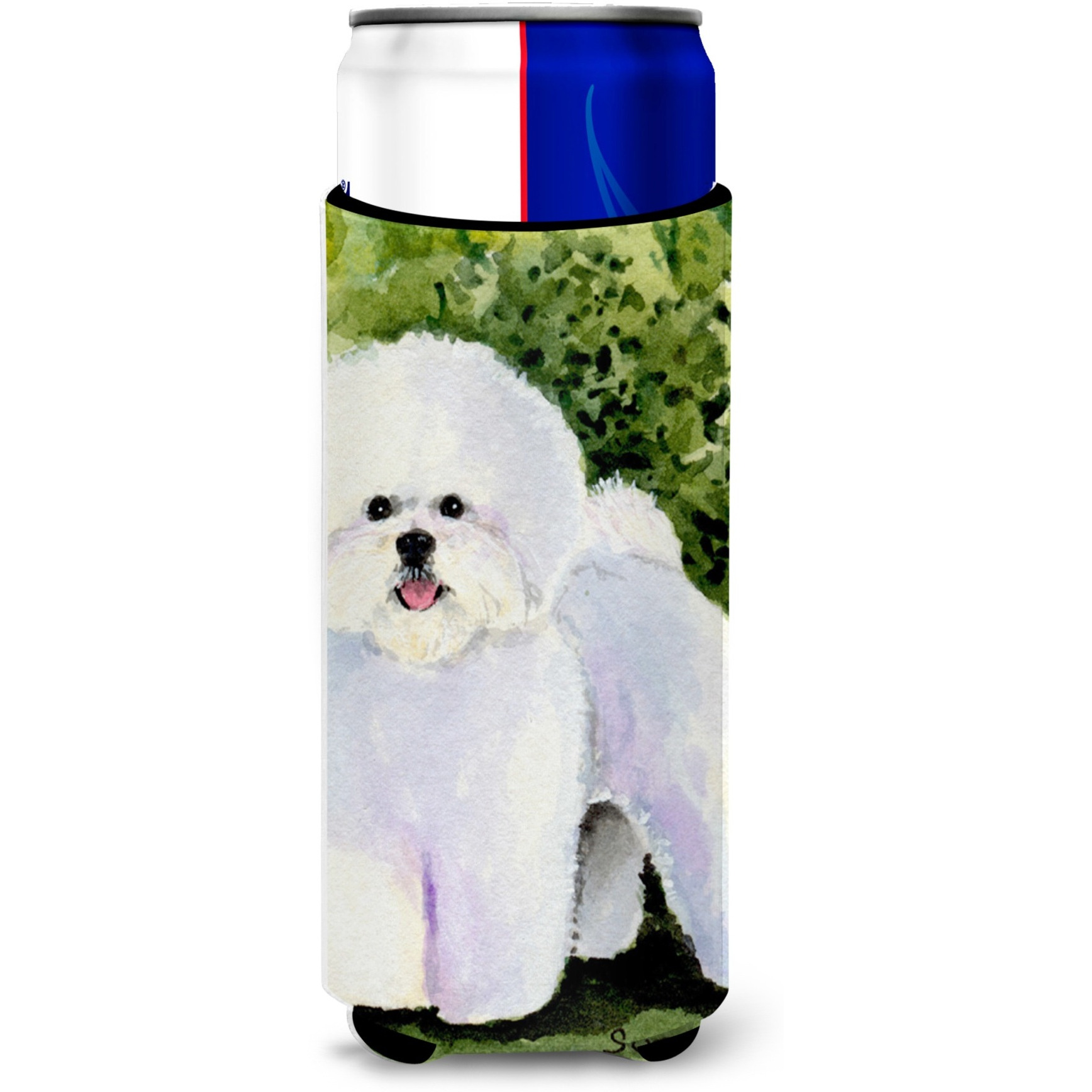 Bichon Frise Ultra Beverage Insulators for slim cans SS8712MUK