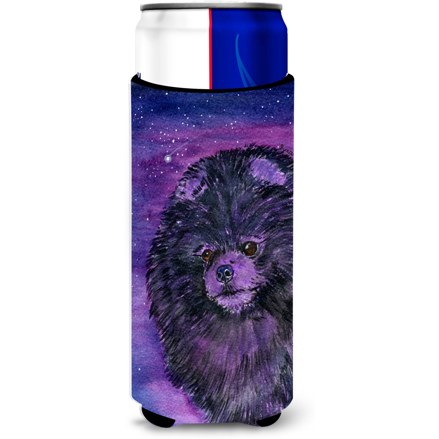 Starry Night Pomeranian Ultra Beverage Insulators for slim cans SS8501MUK