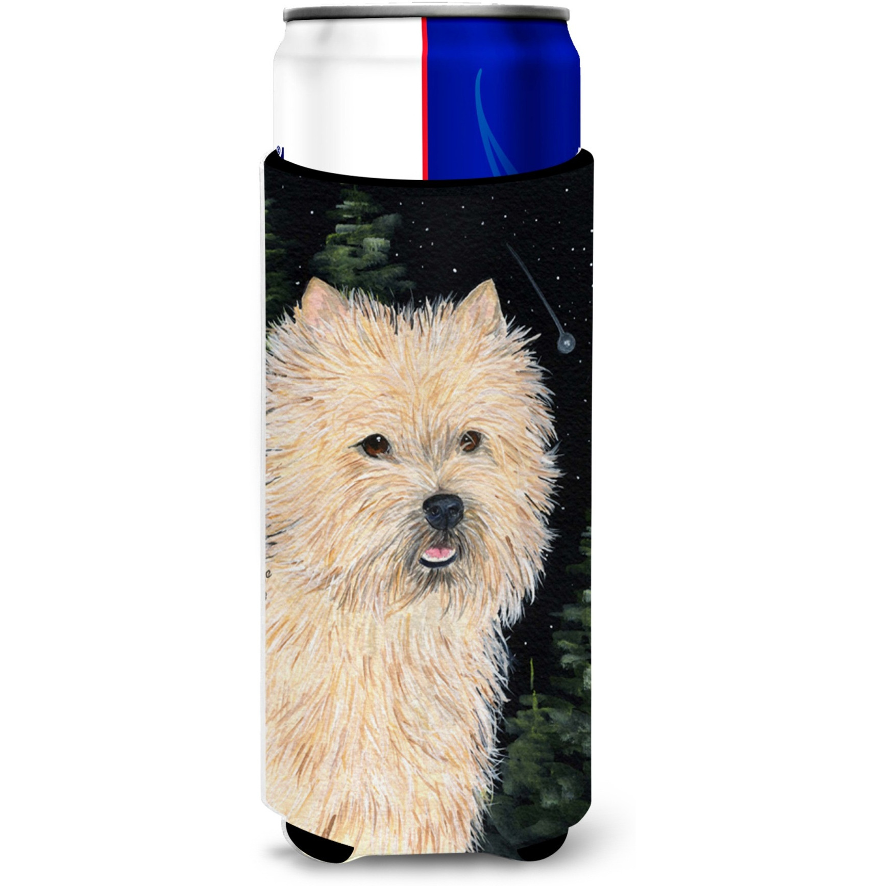 Starry Night Cairn Terrier Ultra Beverage Insulators for slim cans SS8502MUK