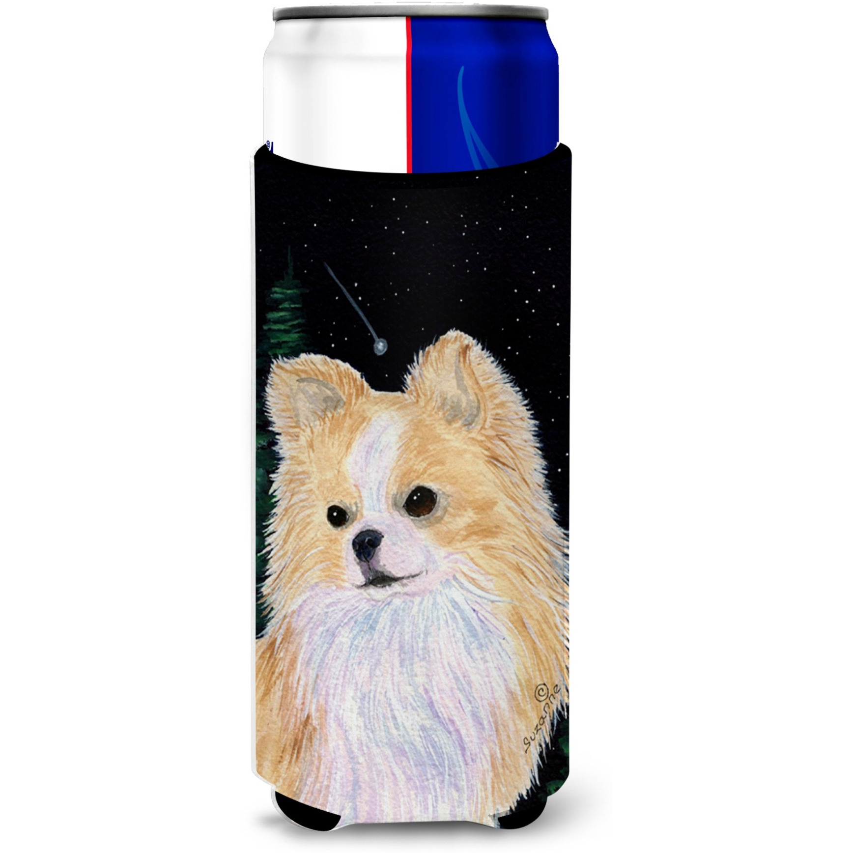 Starry Night Chihuahua Ultra Beverage Insulators for slim cans SS8508MUK