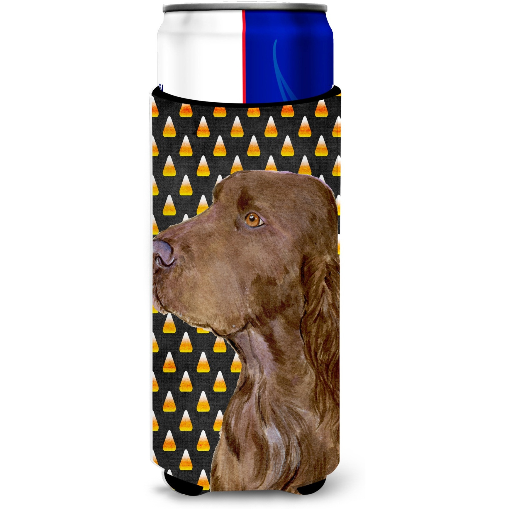 Field Spaniel Candy Corn Halloween Portrait Ultra Beverage Insulators for slim cans SS4318MUK