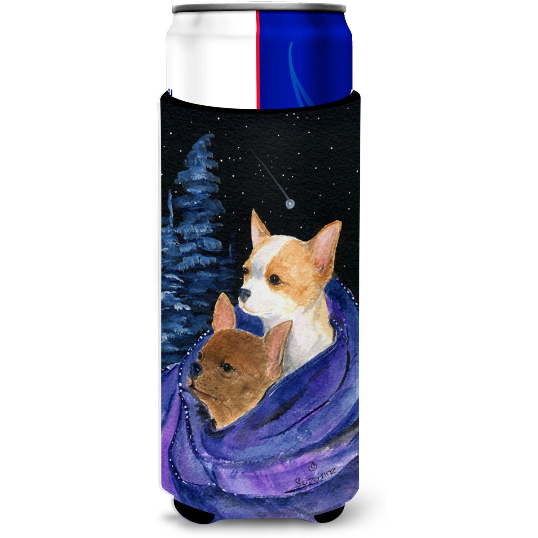 Starry Night Chihuahua Ultra Beverage Insulators for slim cans SS8513MUK