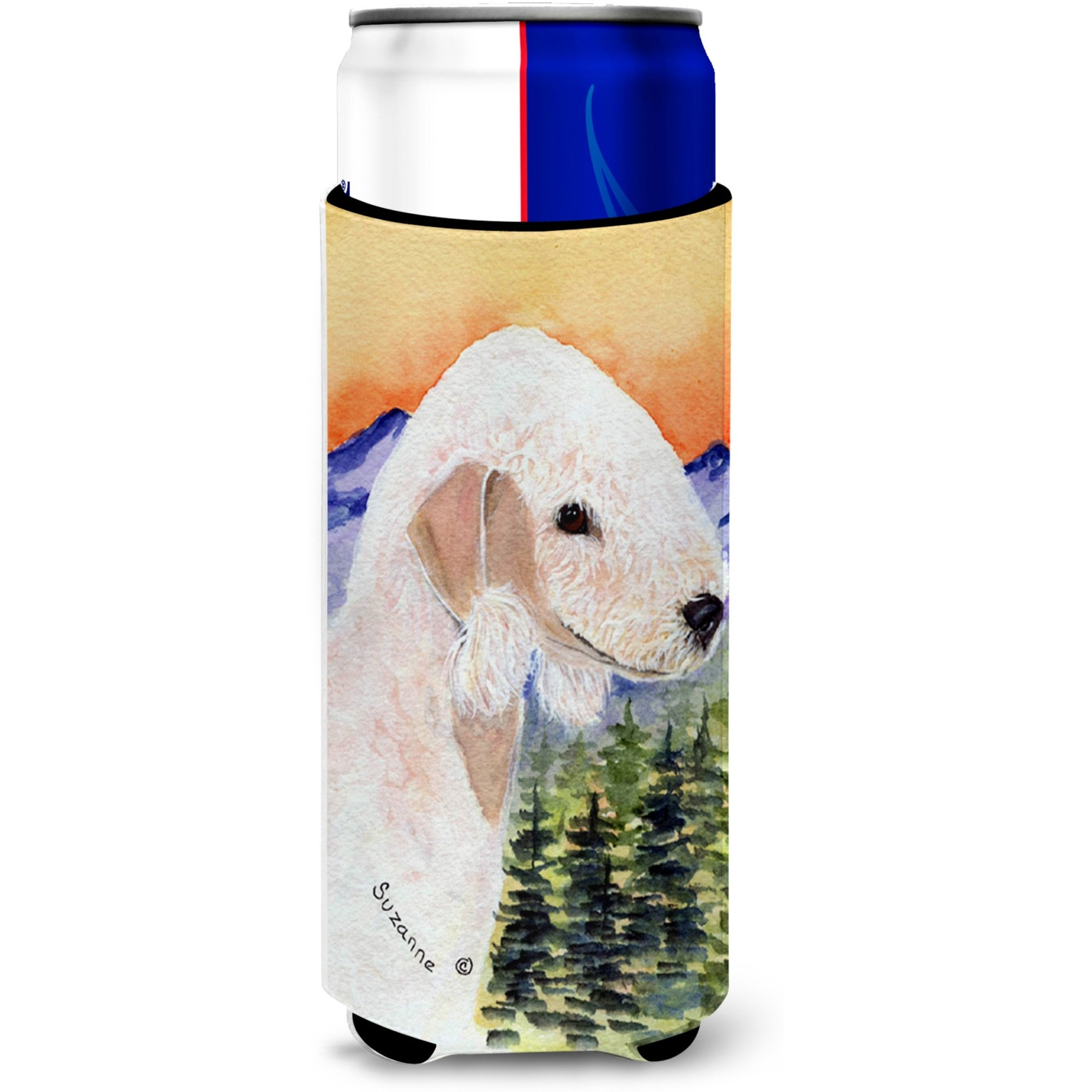 Bedlington Terrier Ultra Beverage Insulators for slim cans SS8158MUK