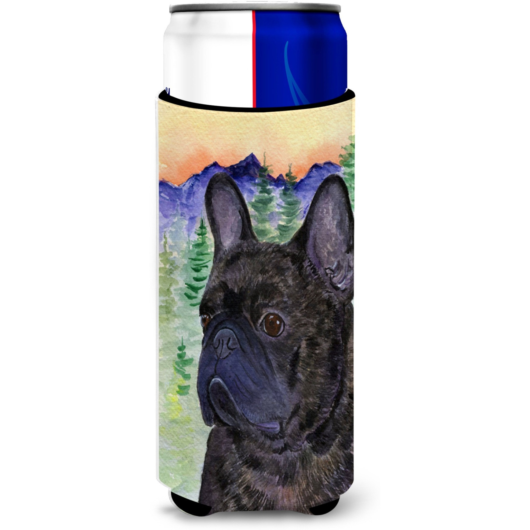 French Bulldog Ultra Beverage Insulators for slim cans SS8257MUK