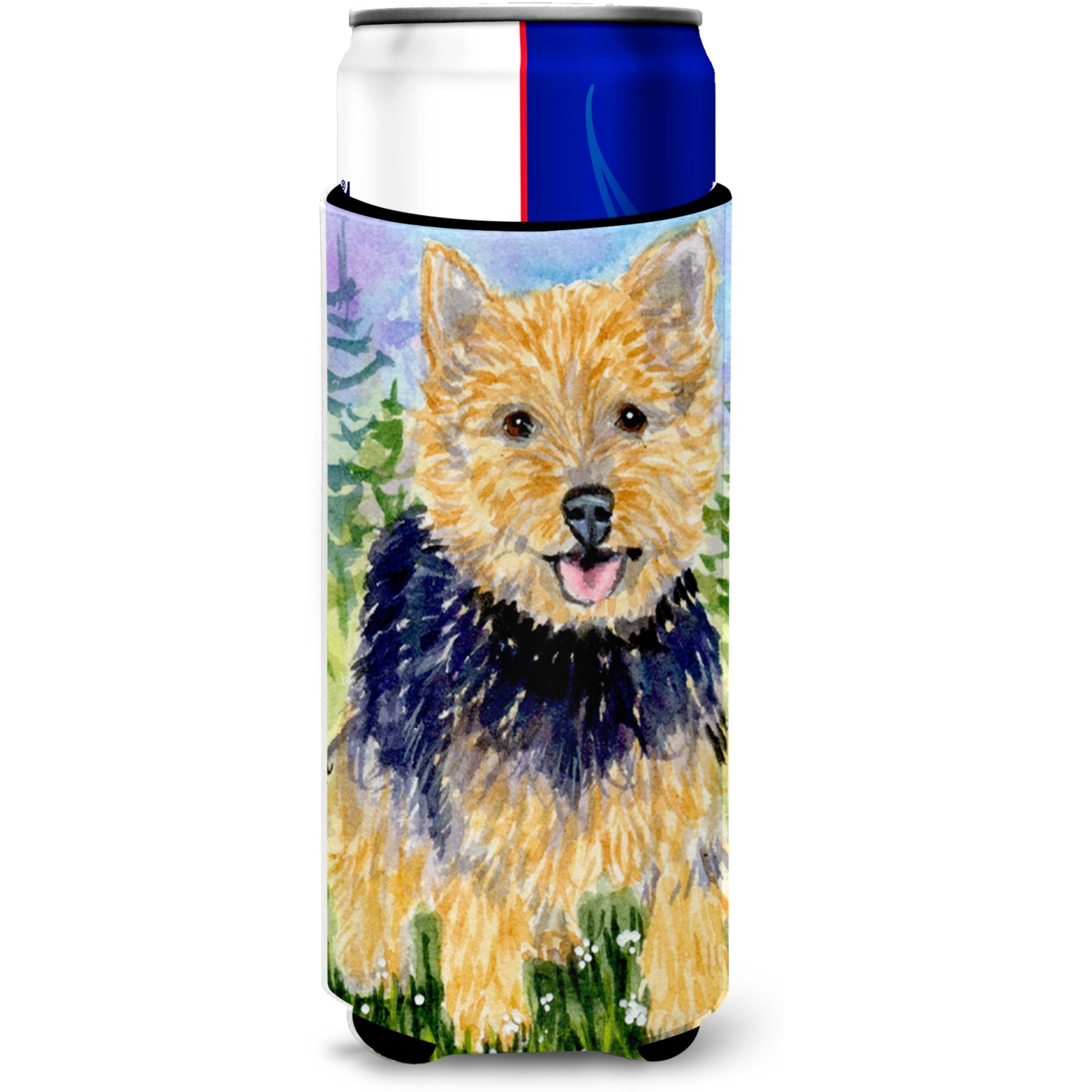 Norwich Terrier Ultra Beverage Insulators for slim cans SS8894MUK