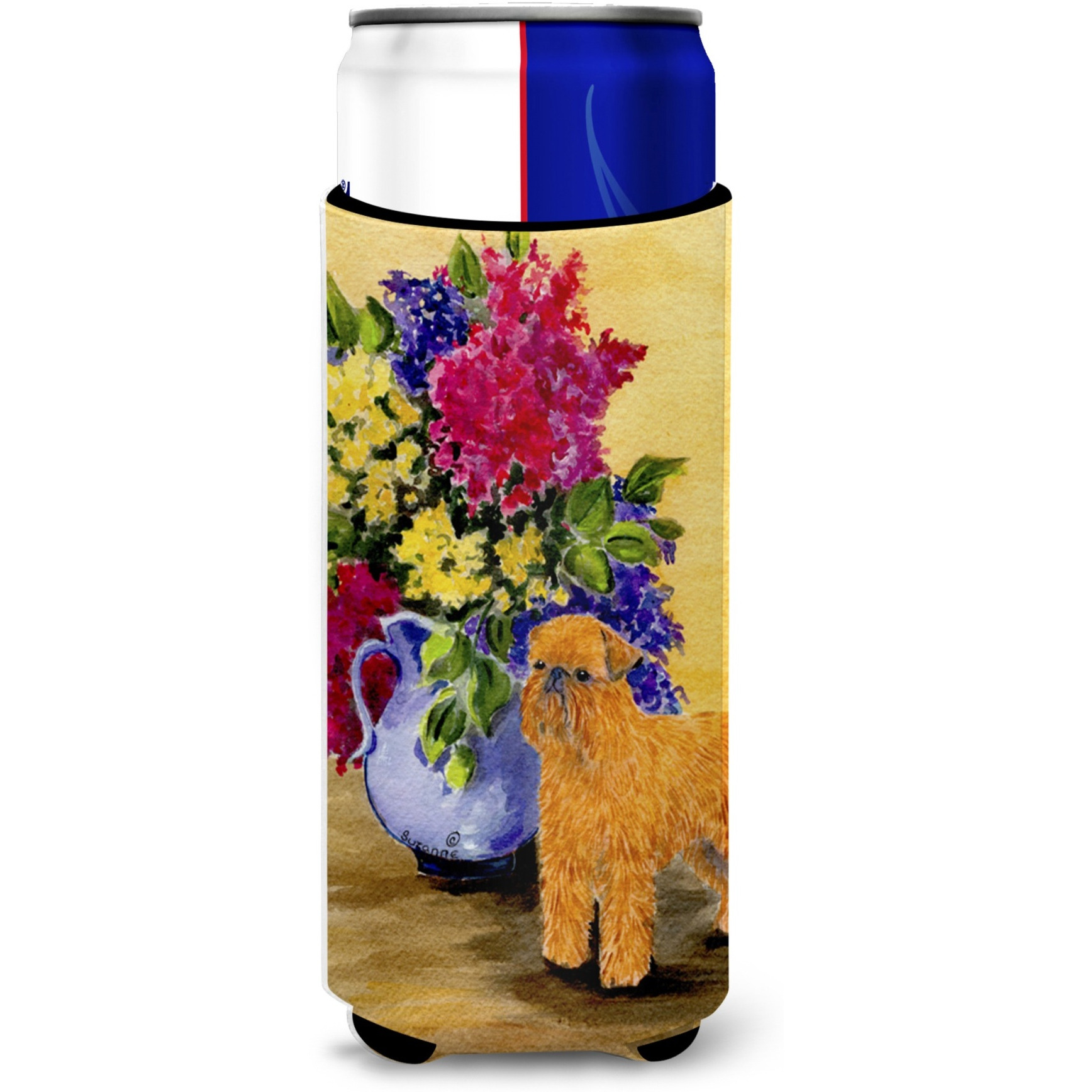 Brussels Griffon Ultra Beverage Insulators for slim cans SS8543MUK