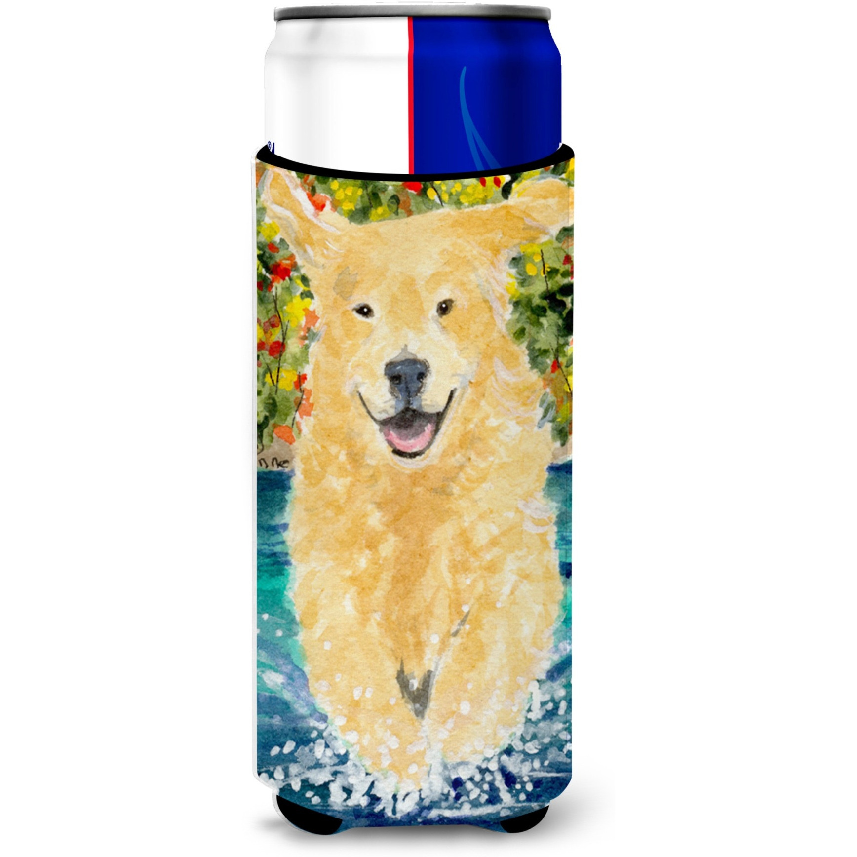 Golden Retriever Ultra Beverage Insulators for slim cans SS8978MUK