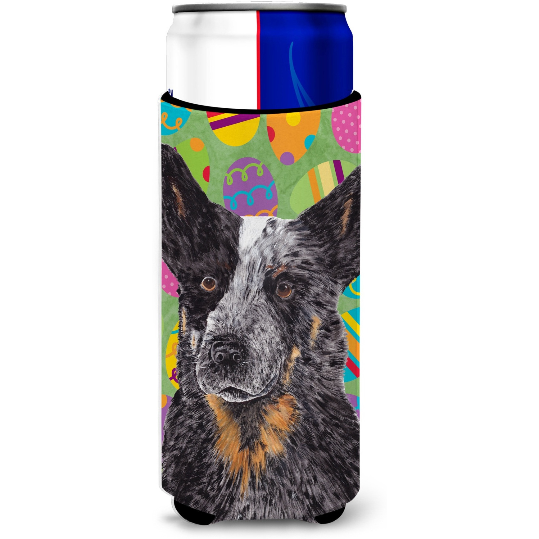 Australian Cattle Dog Easter Eggtravaganza Ultra Beverage Insulators for slim cans SC9476MUK