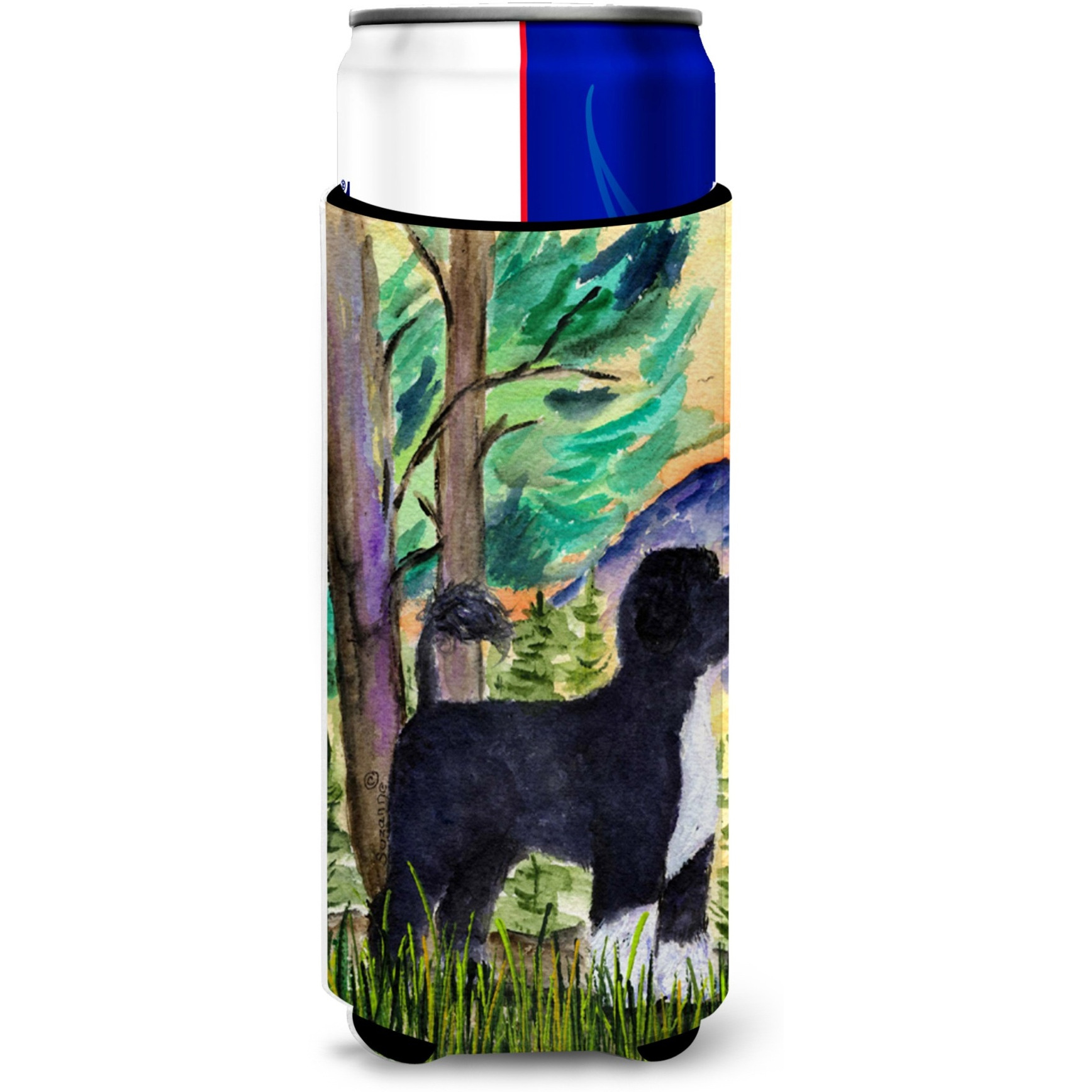 Portuguese Water Dog Ultra Beverage Insulators for slim cans SS8429MUK