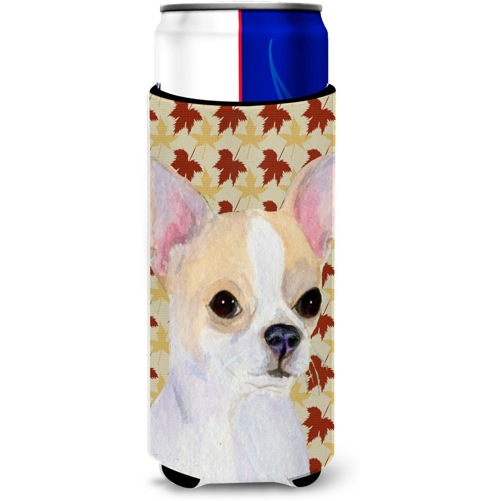 Chihuahua Fall Leaves Portrait Ultra Beverage Insulators for slim cans SS4382MUK