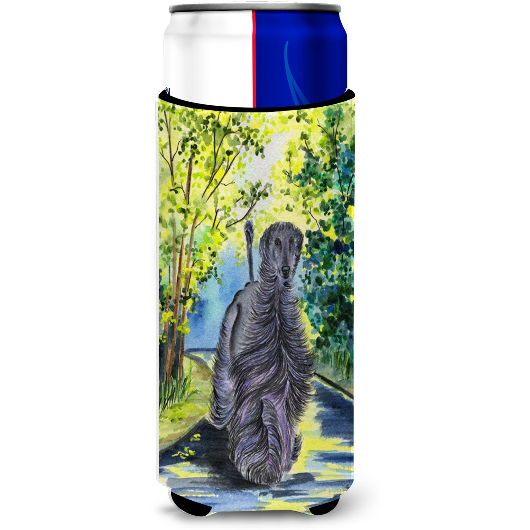 Afghan Hound Ultra Beverage Insulators for slim cans SS8181MUK
