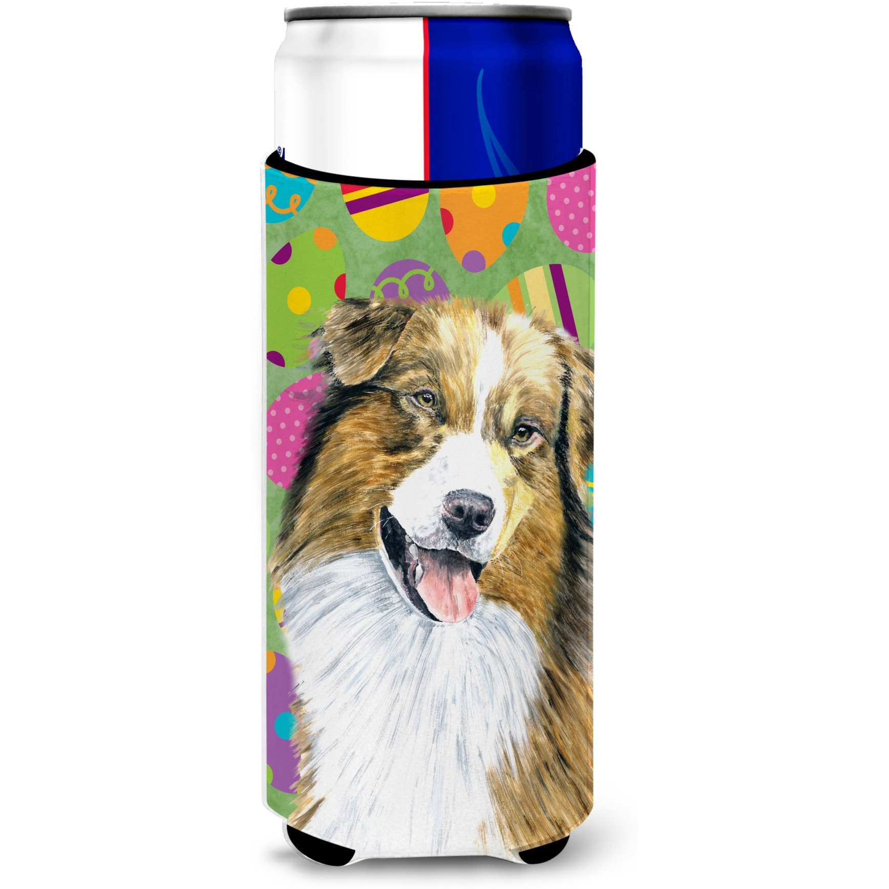 Australian Shepherd Easter Eggtravaganza Ultra Beverage Insulators for slim cans SC9477MUK