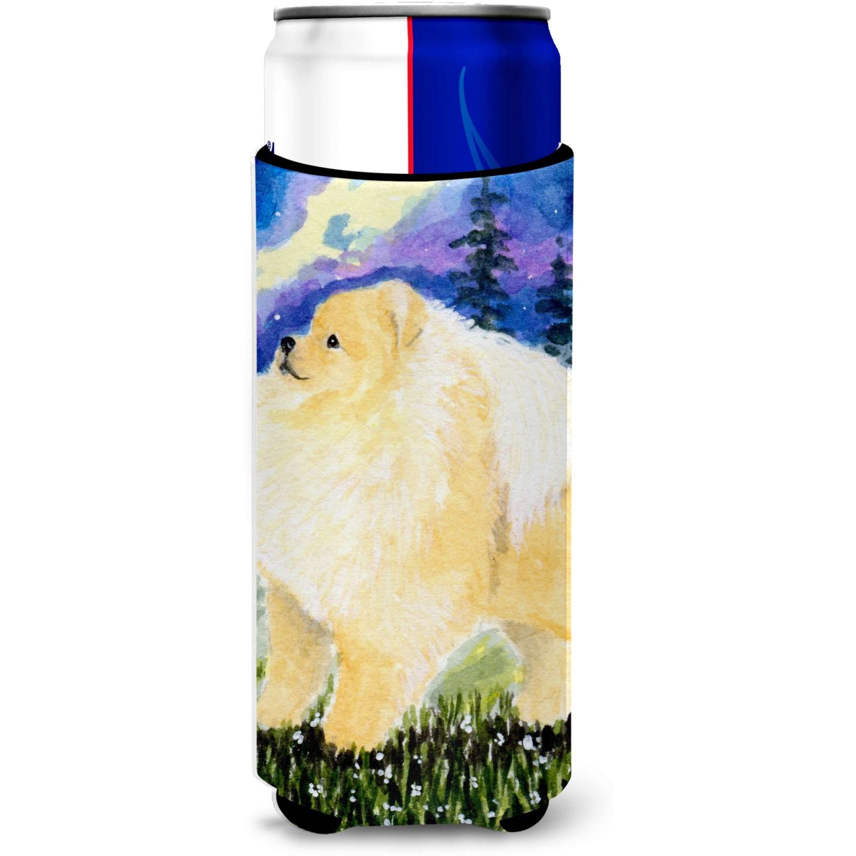 Pomeranian Ultra Beverage Insulators for slim cans SS8998MUK