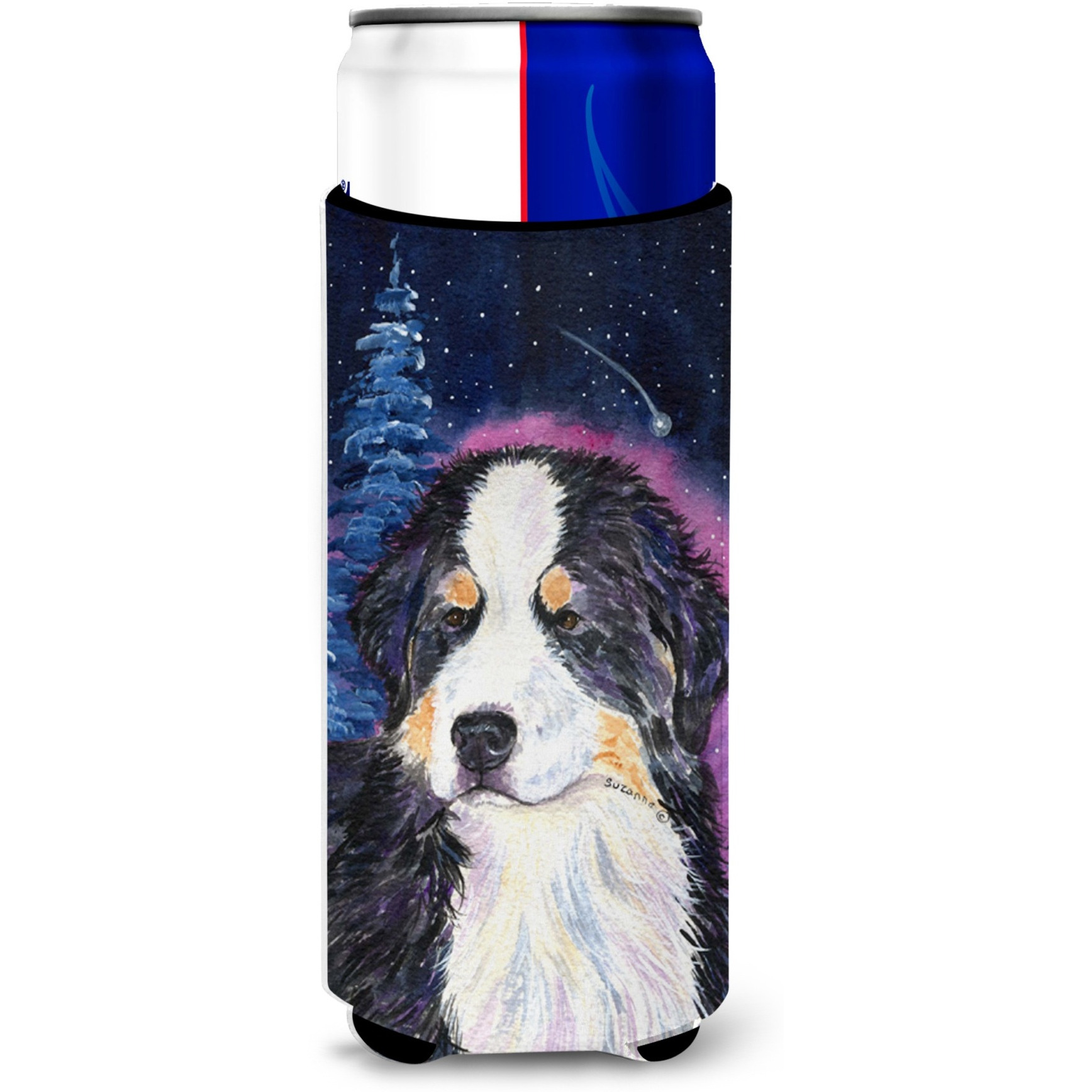 Starry Night Bernese Mountain Dog Ultra Beverage Insulators for slim cans SS8446MUK