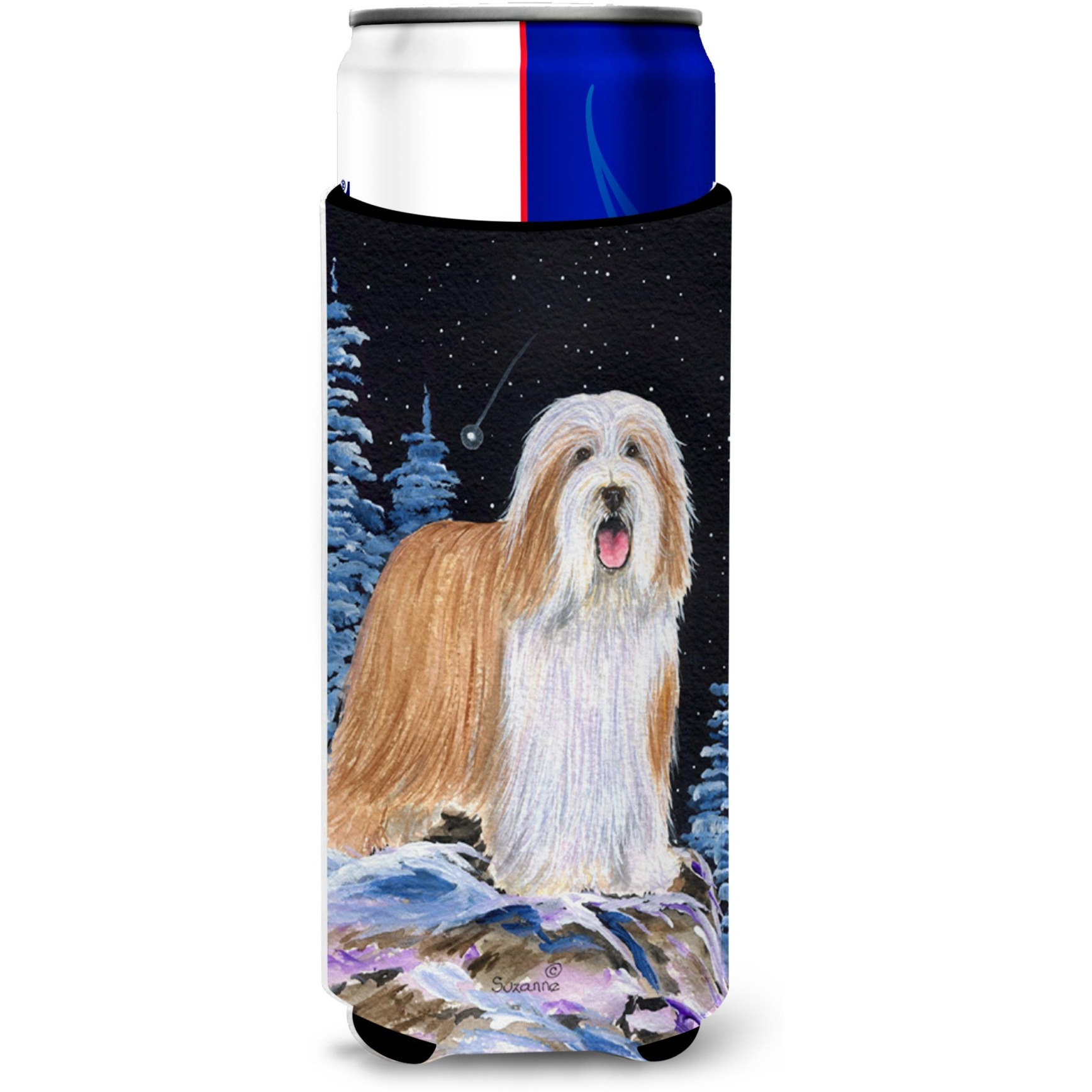 Starry Night Bearded Collie Ultra Beverage Insulators for slim cans SS8451MUK